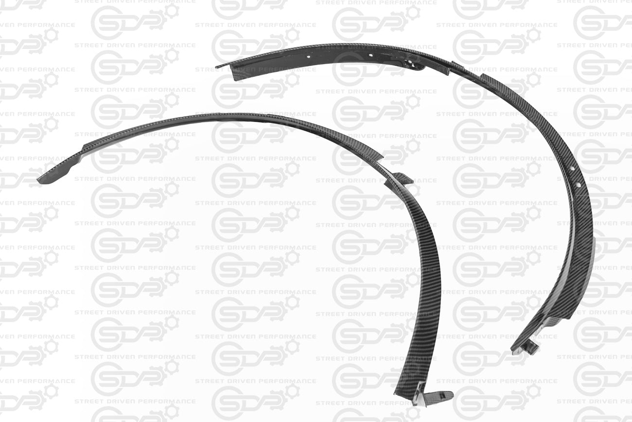 2014-2019 Corvette C7 Hydro-Dipped Carbon Fiber Front Wheel Trim Fender Flares