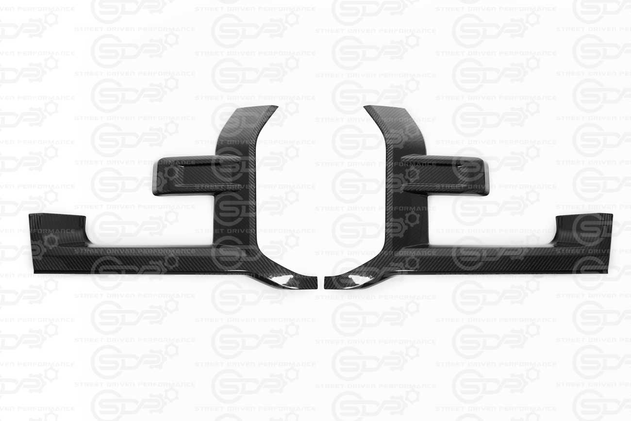 2017-2023 Ford F-150 Raptor | Factory Style CARBON FIBER Replacement Headlight Trim Pair