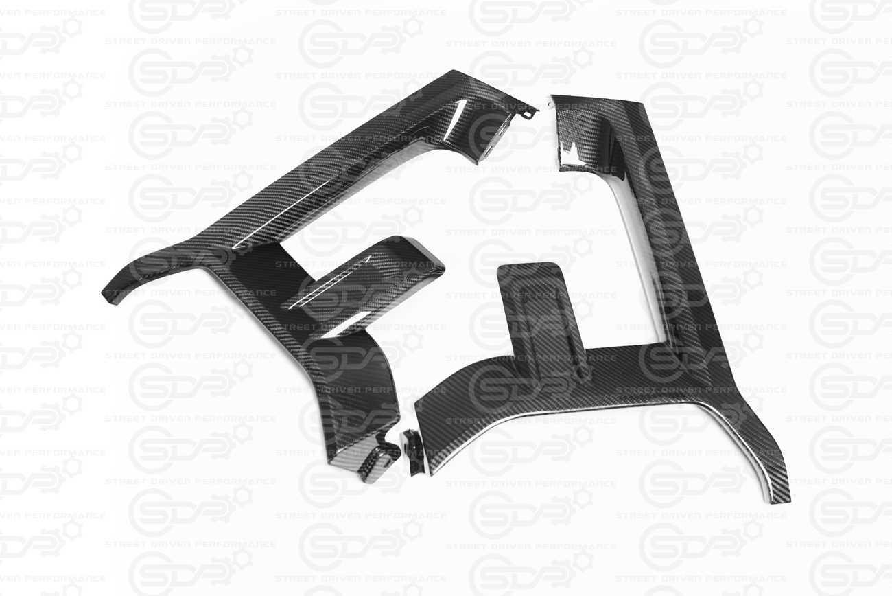 2017-2023 Ford F-150 Raptor | Factory Style CARBON FIBER Replacement Headlight Trim Pair
