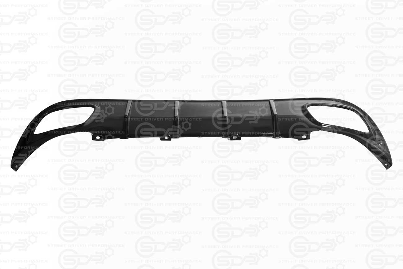 2015+ Dodge Charger Base | SRT Factory Style Rear Bumper Quad Exhaust Diffuser