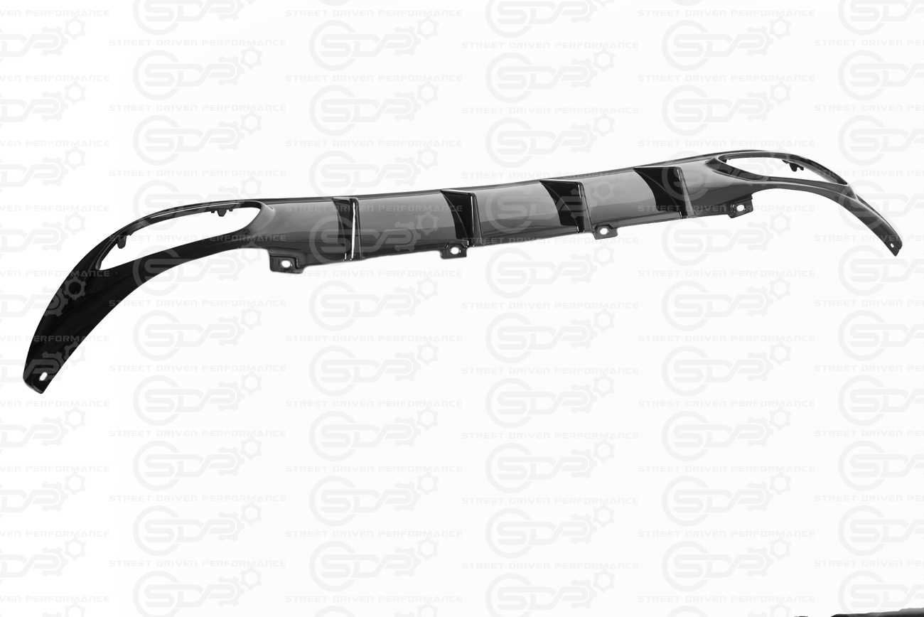 2015+ Dodge Charger Base | SRT Factory Style Rear Bumper Quad Exhaust Diffuser