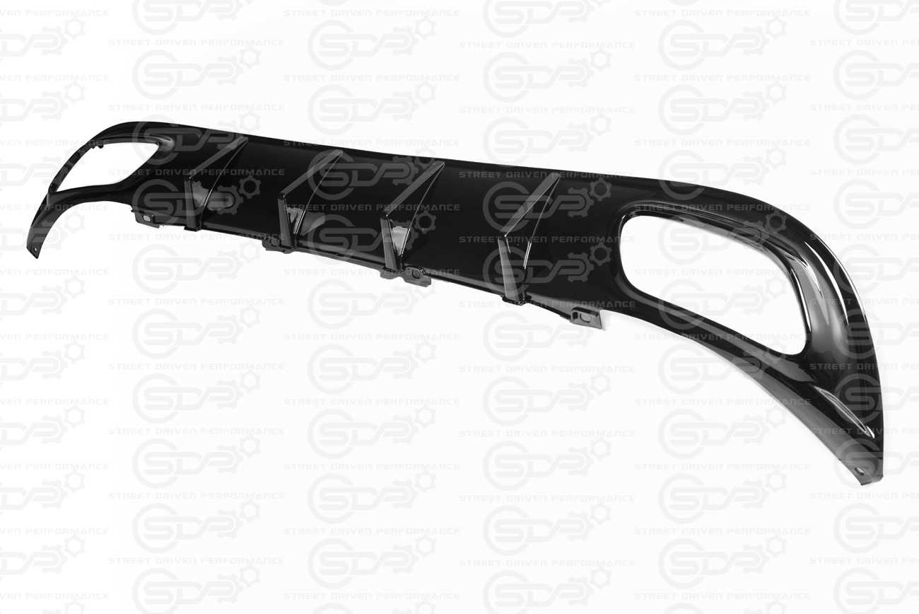 2015+ Dodge Charger Base | SRT Factory Style Rear Bumper Quad Exhaust Diffuser