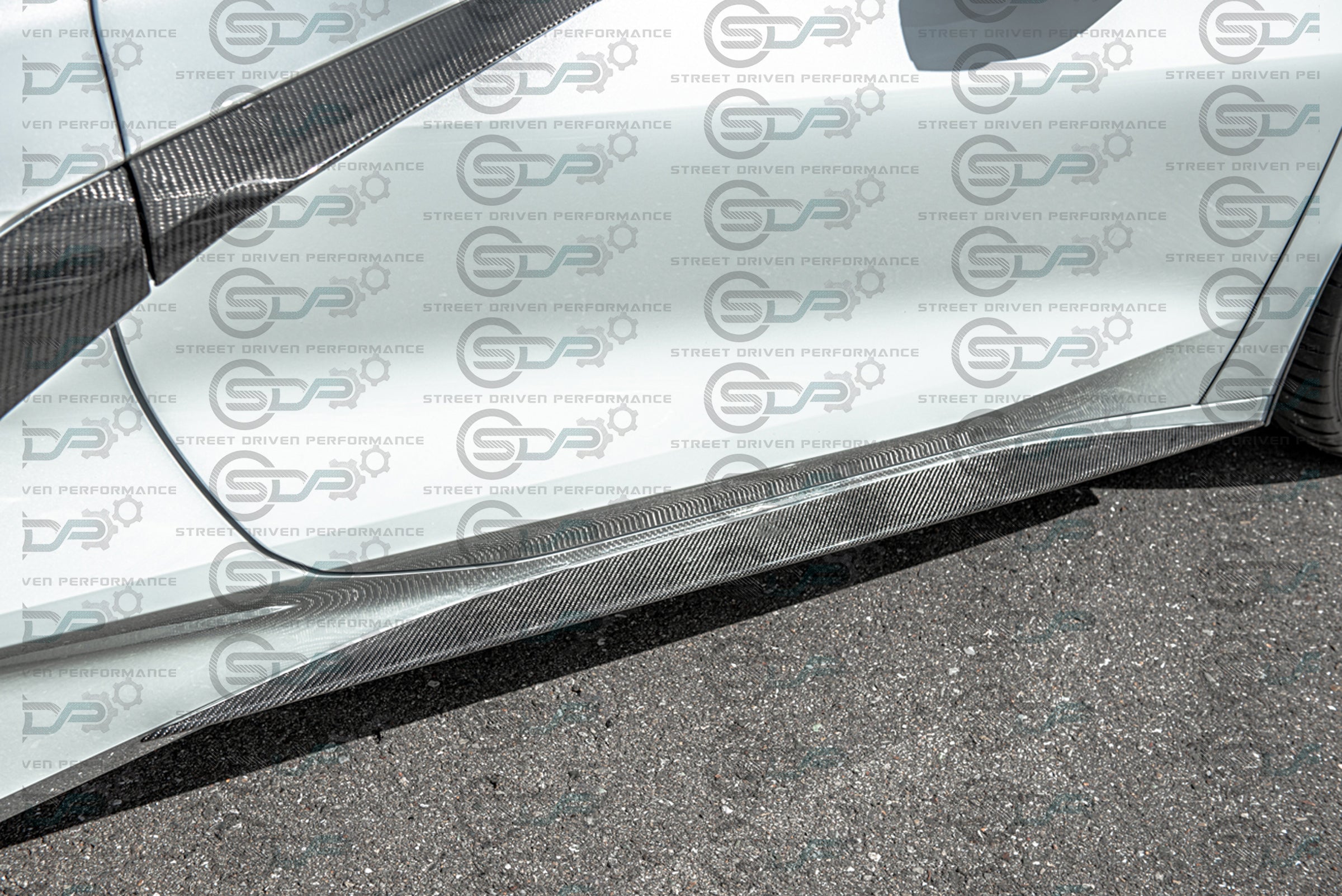 2020+ C8 Chevrolet Corvette Stingray & Z51 - "Z51 Style" Carbon Fiber Side Skirts Rocker Panel Ground Effects