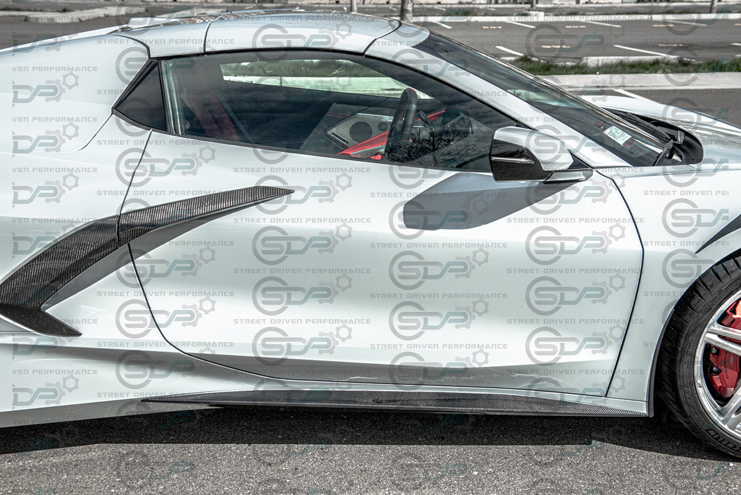 2020+ C8 Chevrolet Corvette Stingray & Z51 - "Z51 Style" Carbon Fiber Side Skirts Rocker Panel Ground Effects