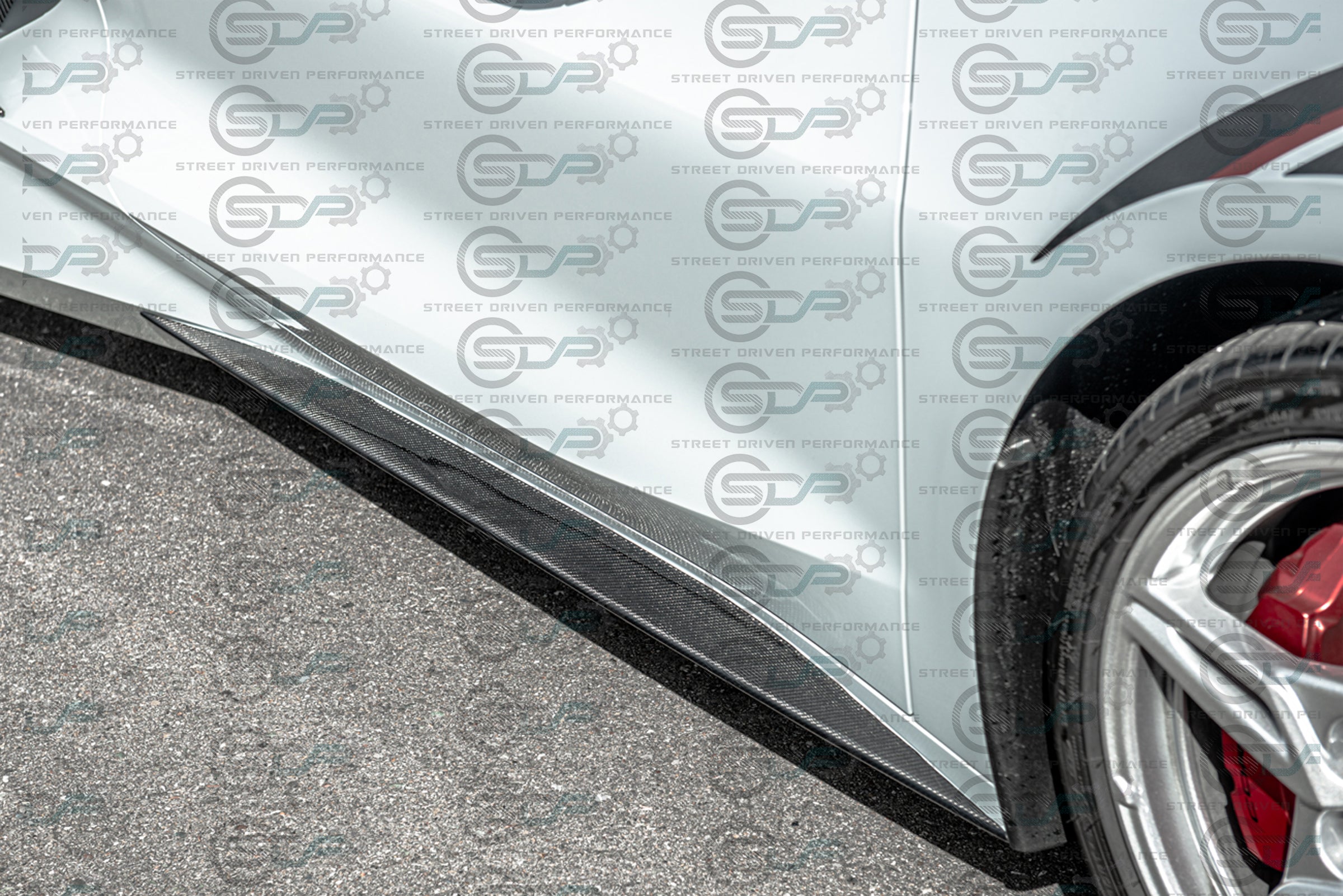 2020+ C8 Chevrolet Corvette Stingray & Z51 - "Z51 Style" Carbon Fiber Side Skirts Rocker Panel Ground Effects
