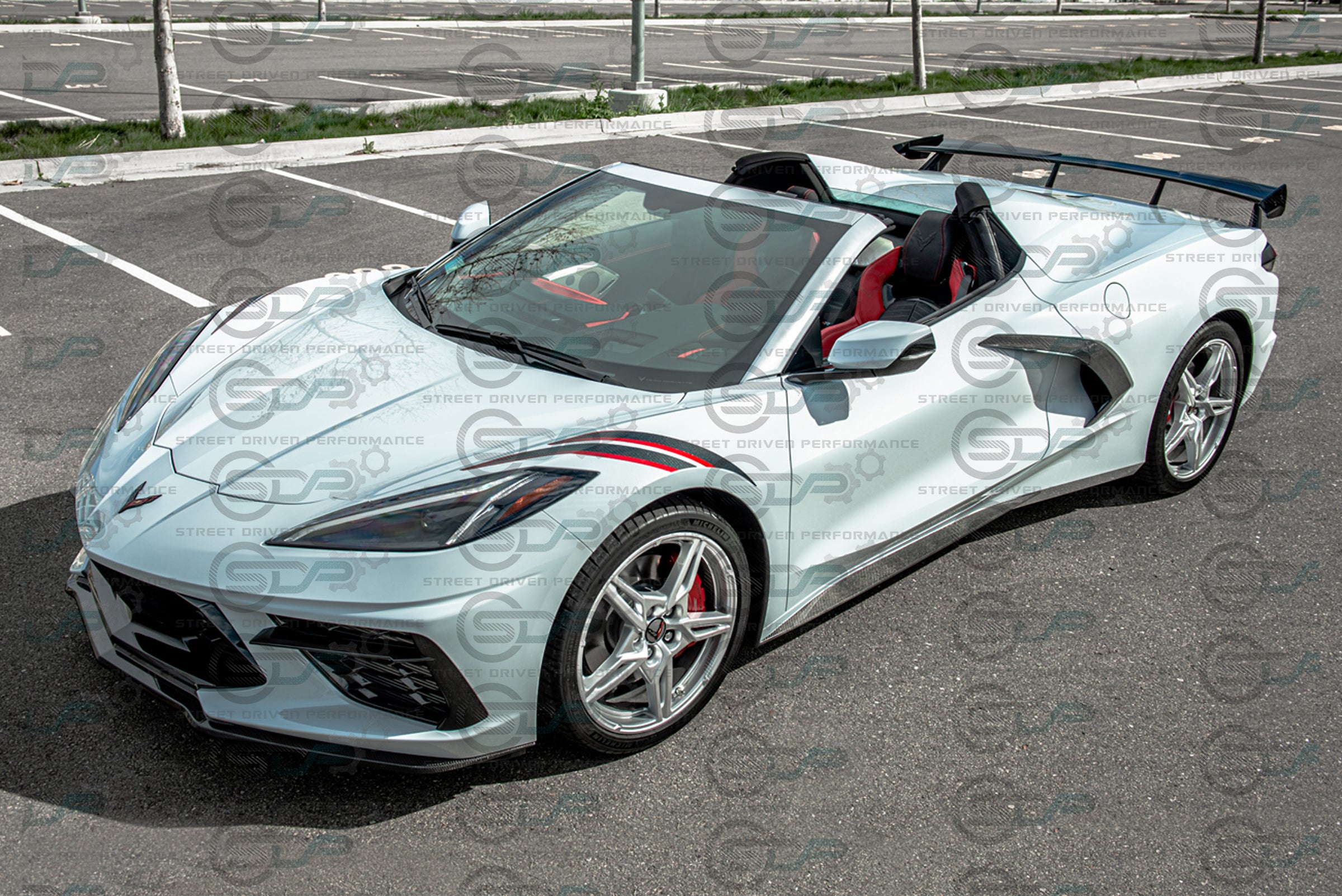 2020+ C8 Chevrolet Corvette Stingray & Z51 - "Z51 Style" Carbon Fiber Side Skirts Rocker Panel Ground Effects