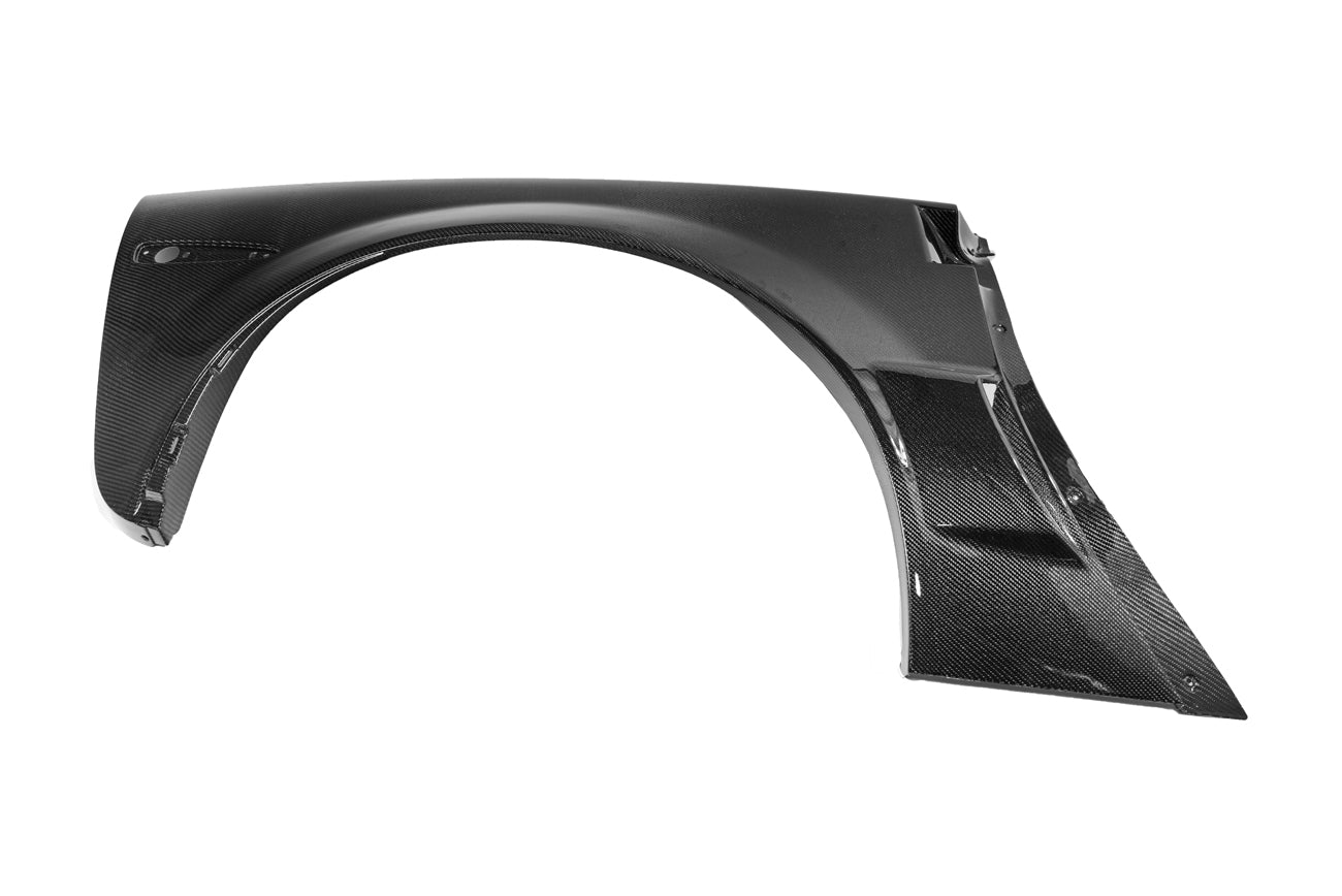 2005-2013 Corvette C6 | ZR1 Style Carbon Fiber Rear Side Wide Body Fenders & Fender Vent (Pair)