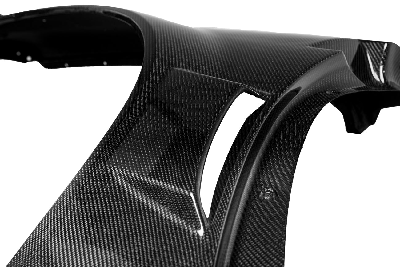 2005-2013 Corvette C6 | ZR1 Style Carbon Fiber Rear Side Wide Body Fenders & Fender Vent (Pair)