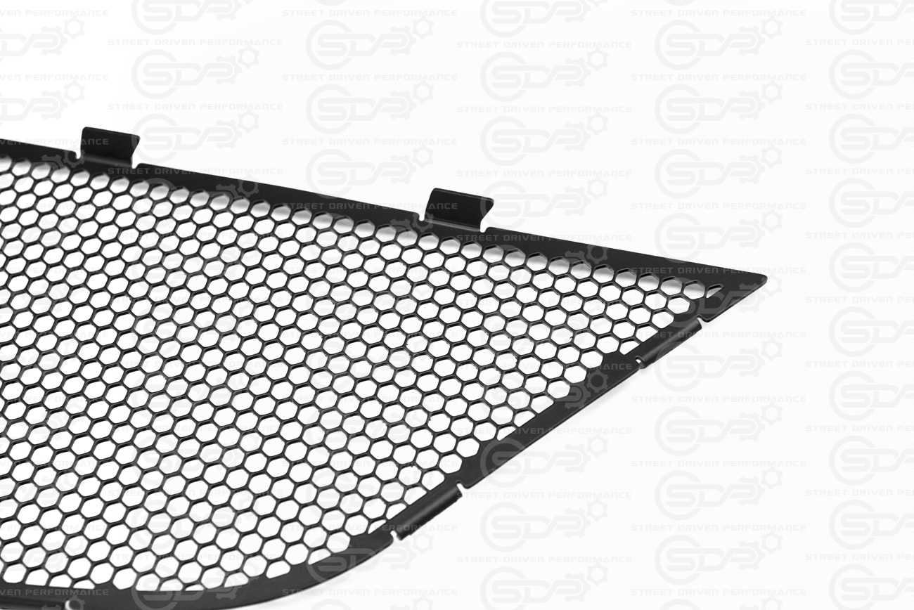 2020+ Corvette C8 | Aluminum Black Front Radiator Mesh Grille Insert Covers Set