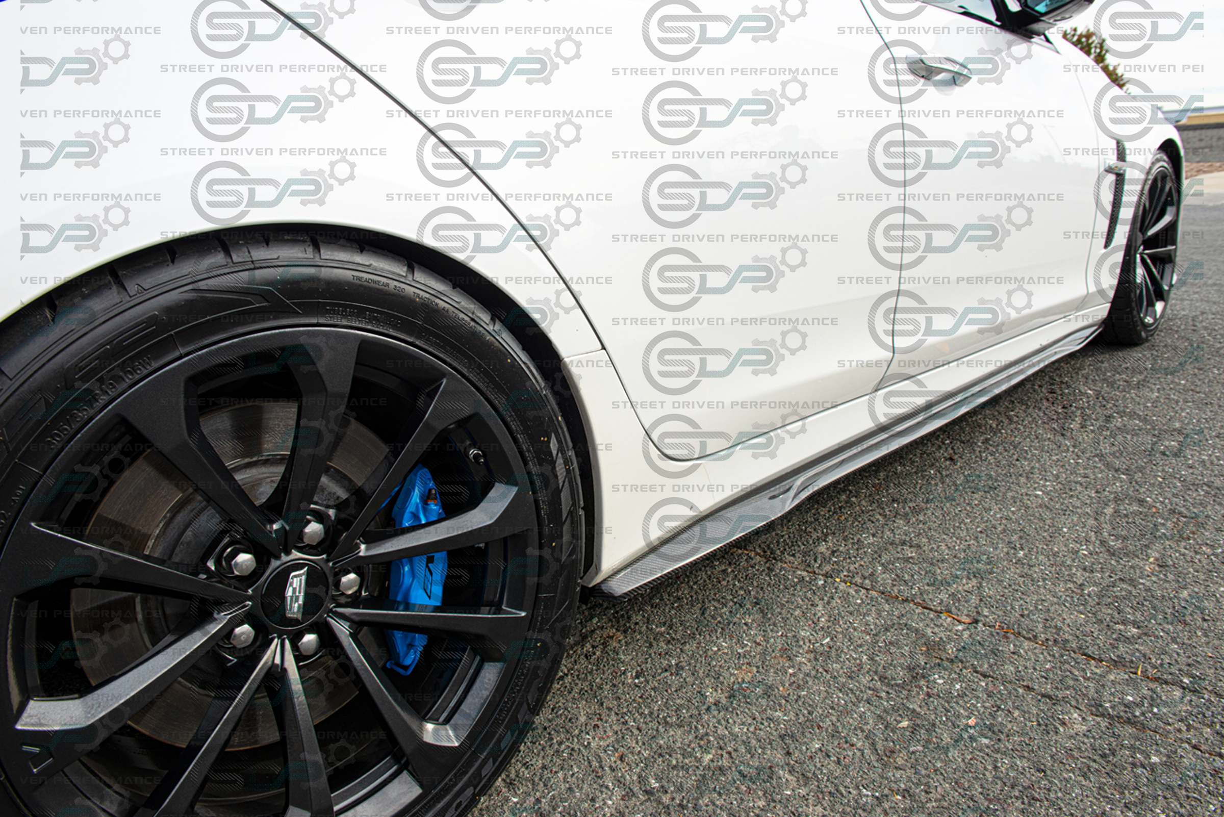 2016-2019 Cadillac CTS-V V3 - Carbon Fiber Side Skirts Rocker Panels Ground Effects