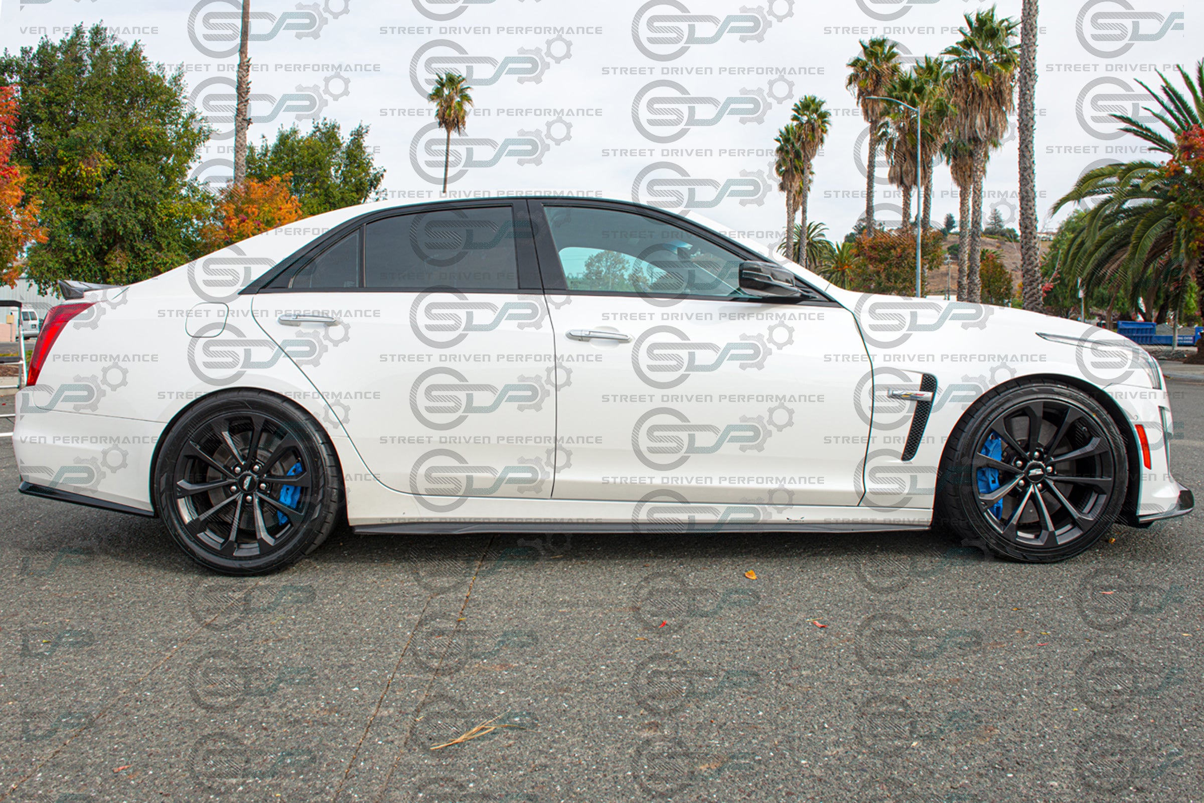 2016-2019 Cadillac CTS-V V3 - Carbon Fiber Side Skirts Rocker Panels Ground Effects