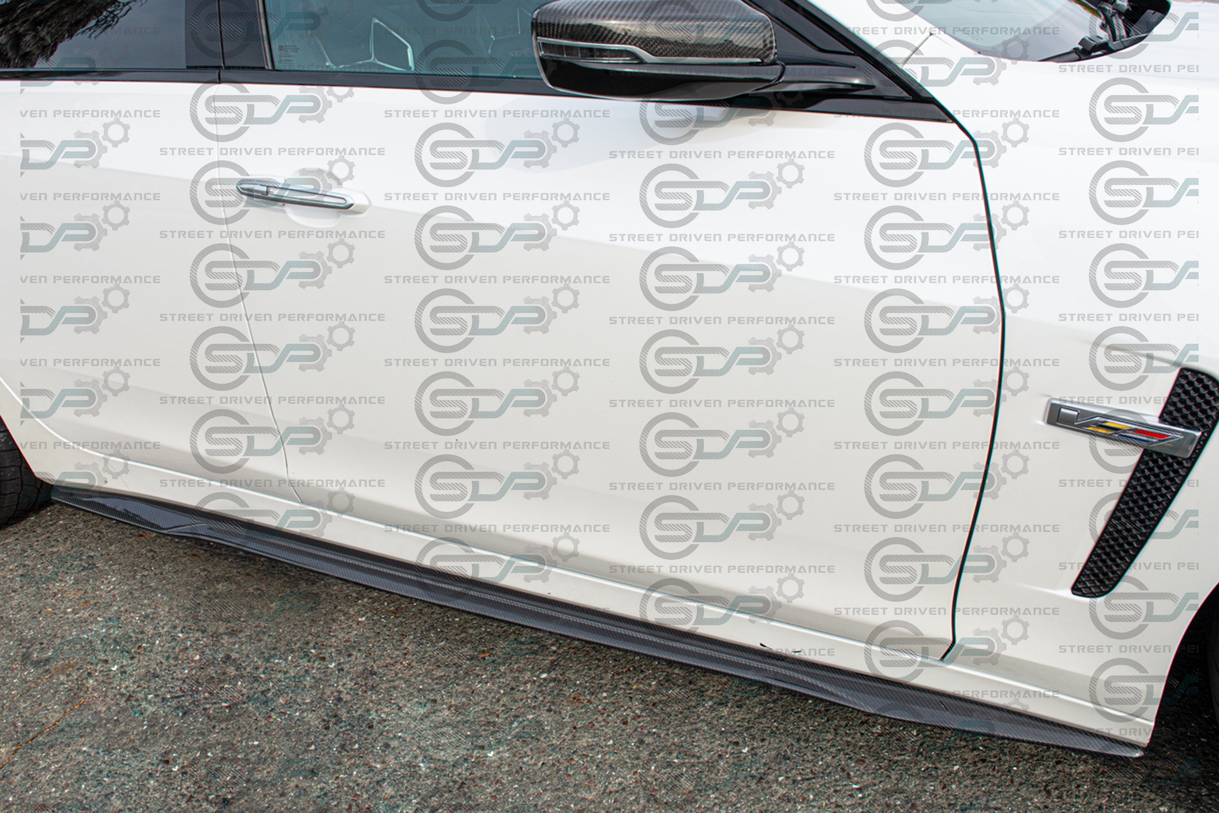 2016-2019 Cadillac CTS-V V3 - Carbon Fiber Side Skirts Rocker Panels Ground Effects
