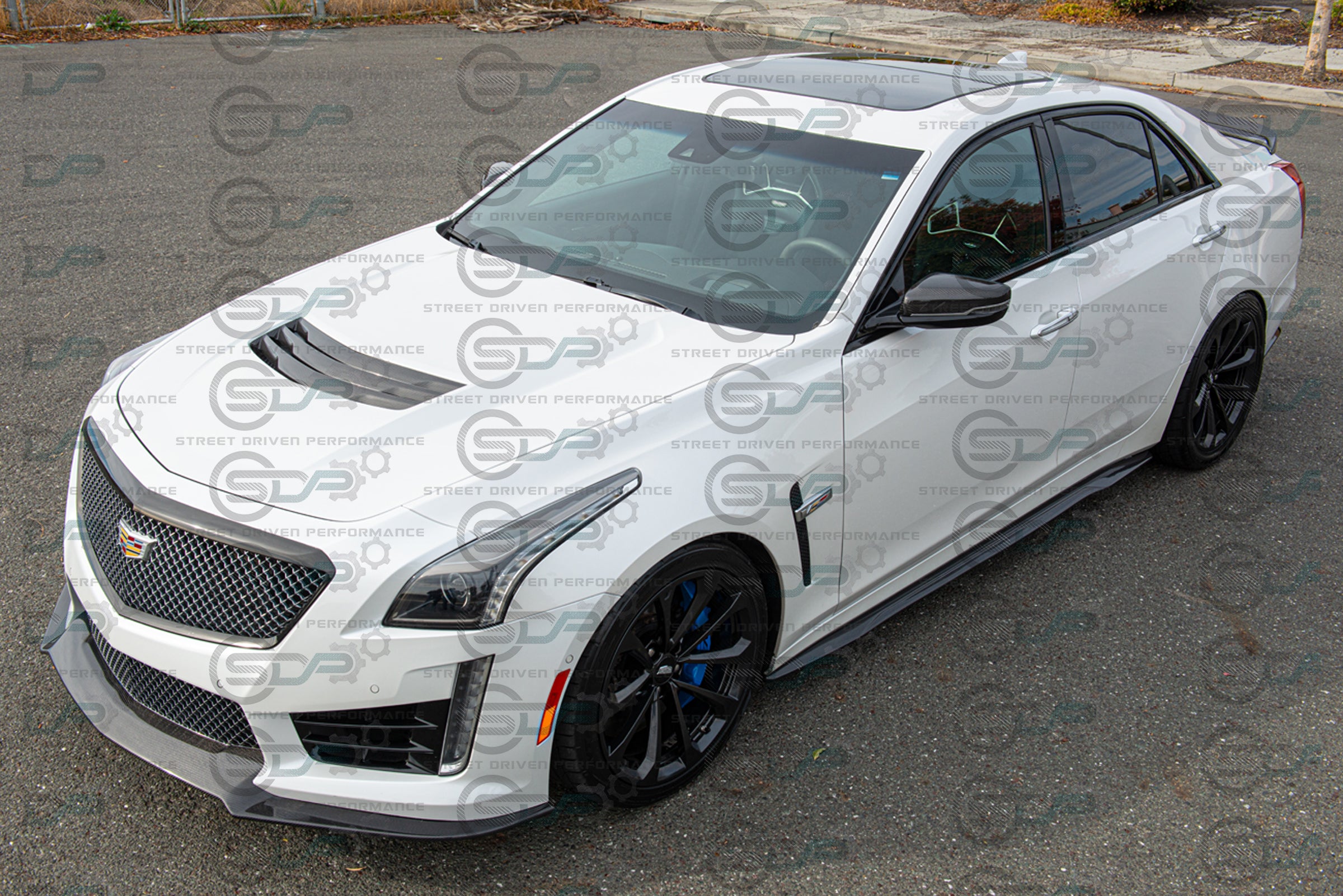 2016-2019 Cadillac CTS-V V3 - Carbon Fiber Side Skirts Rocker Panels Ground Effects