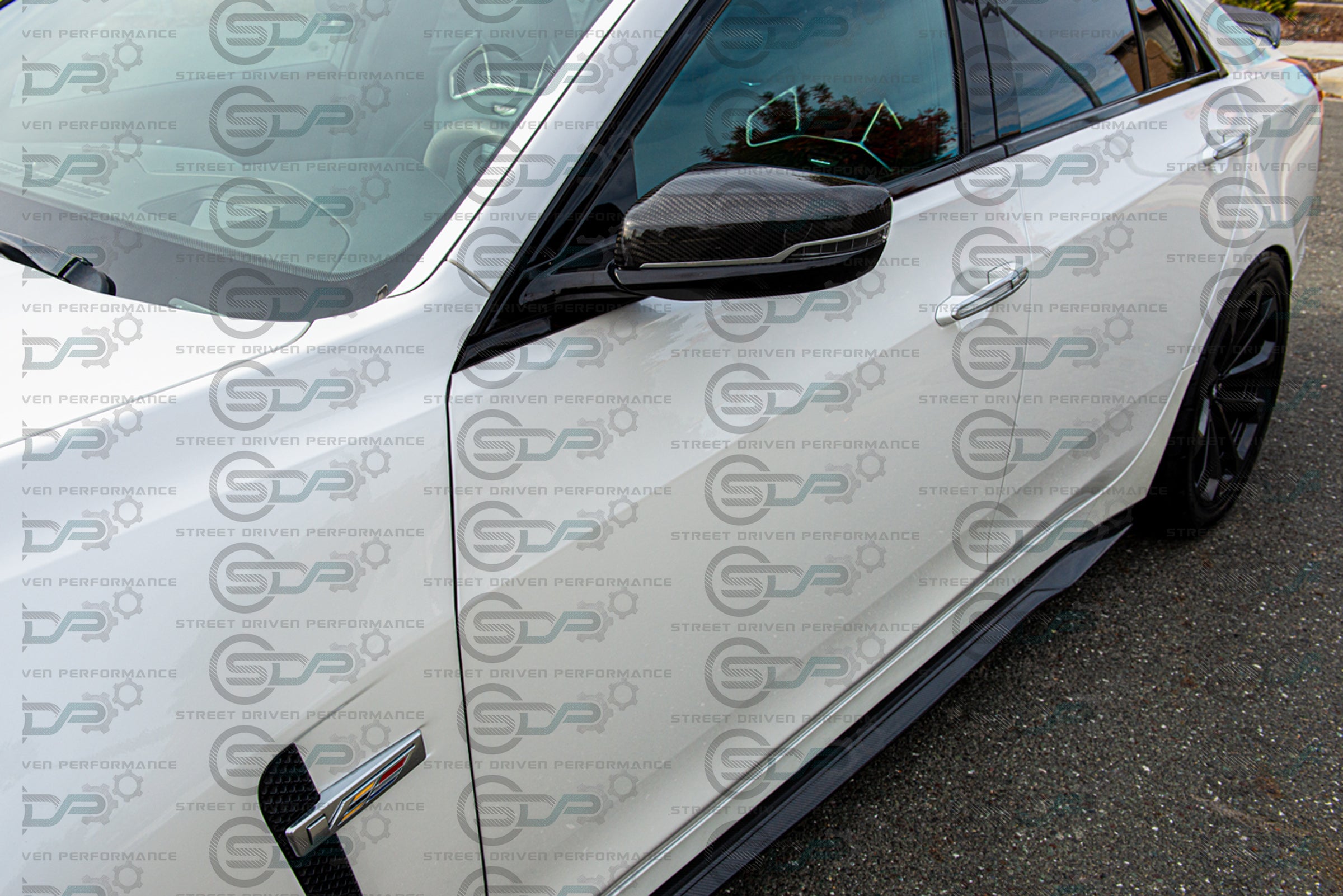 2016-2019 Cadillac ATS-V Coupe | Carbon Fiber Side Mirror Cap Replacement