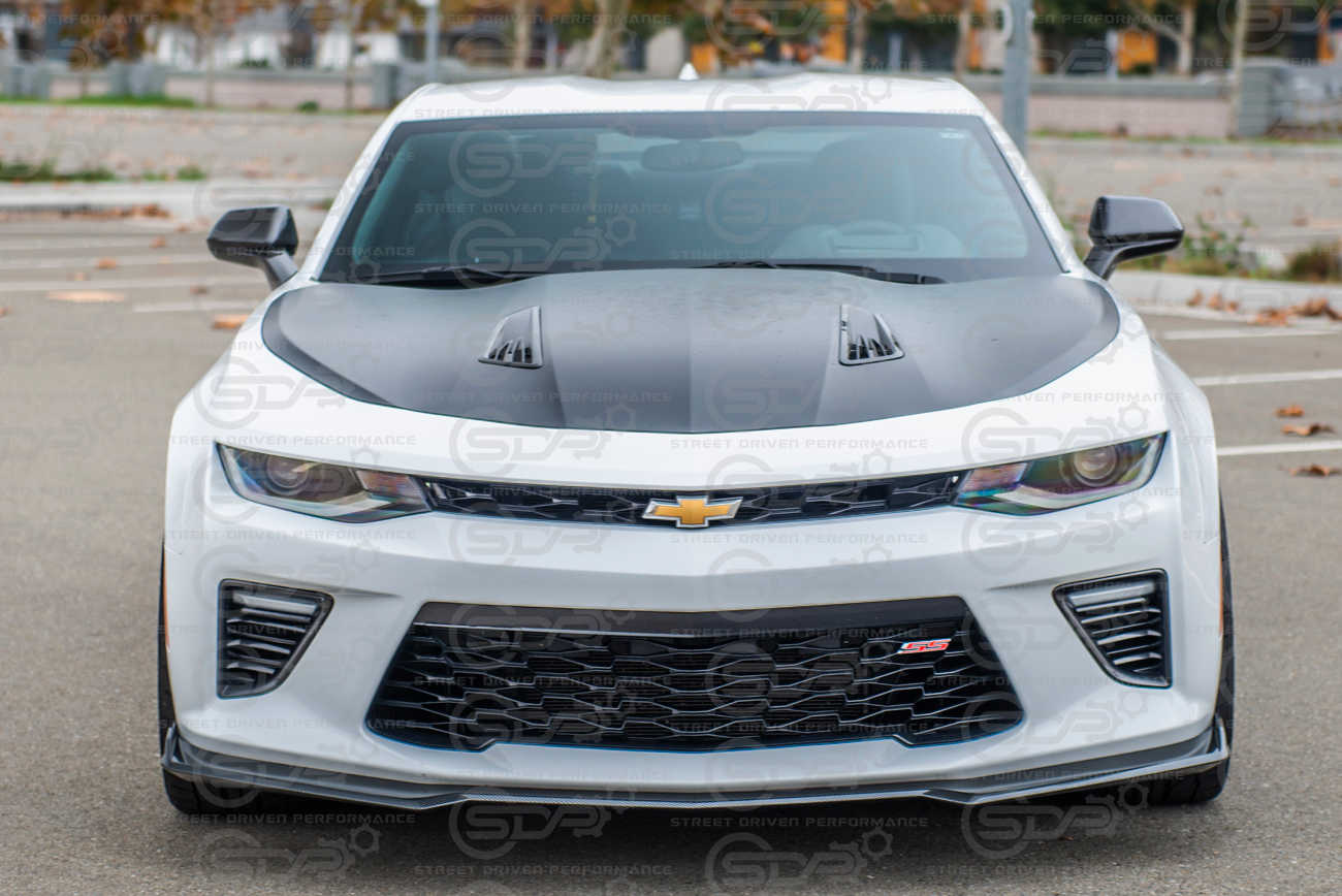 2016+ Camaro SS | ZL1 Refresh Hydro-Dipped Carbon Fiber Front Lip Splitter Ground Effects
