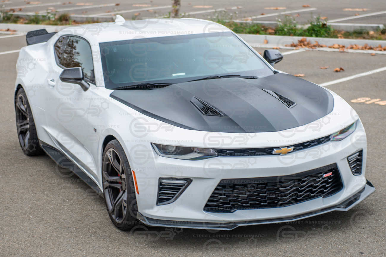 2016+ Camaro SS | ZL1 Refresh Hydro-Dipped Carbon Fiber Front Lip Splitter Ground Effects