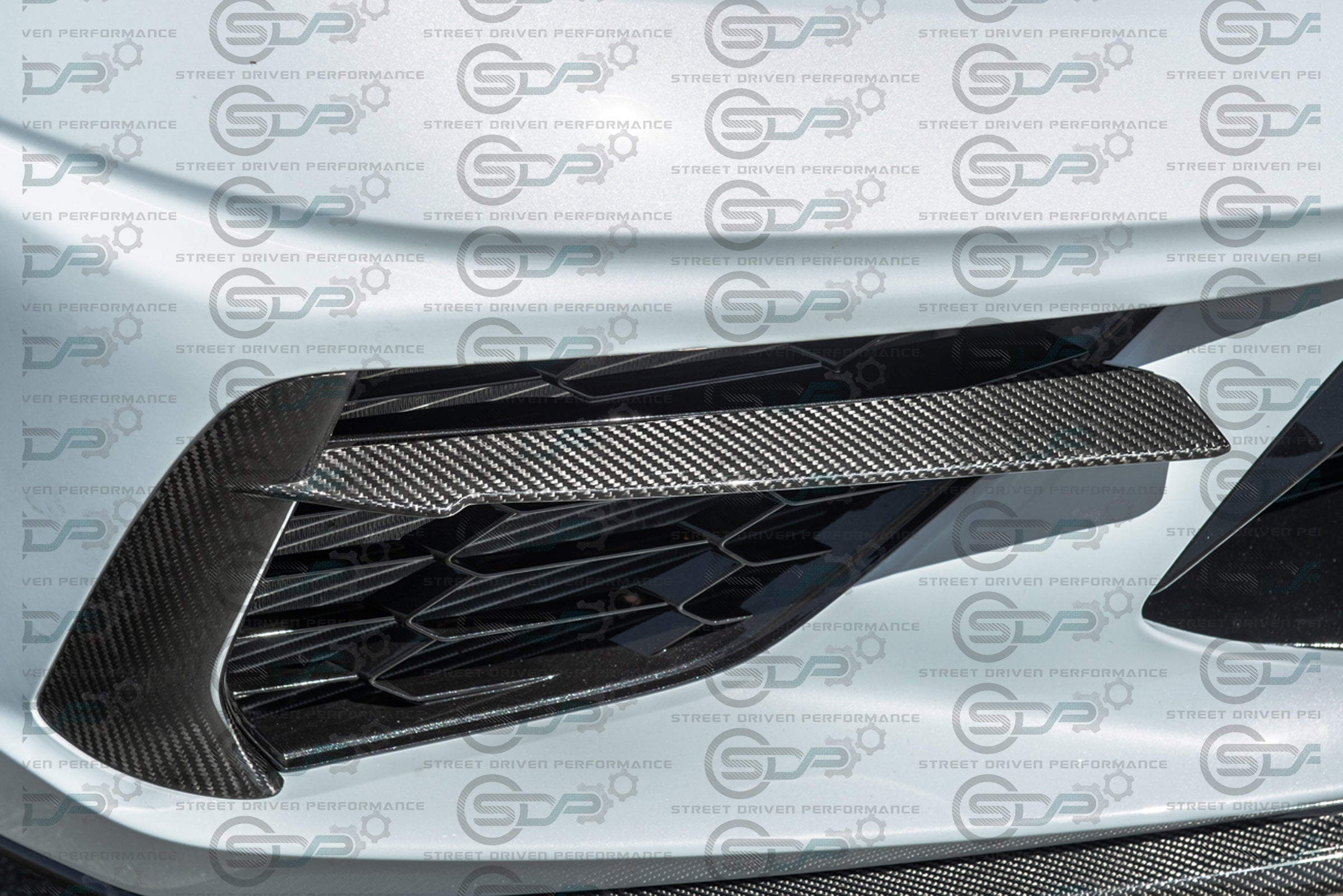 2020+ C8 Chevrolet Corvette | Carbon Fiber Front Grille Inserts (PAIR)