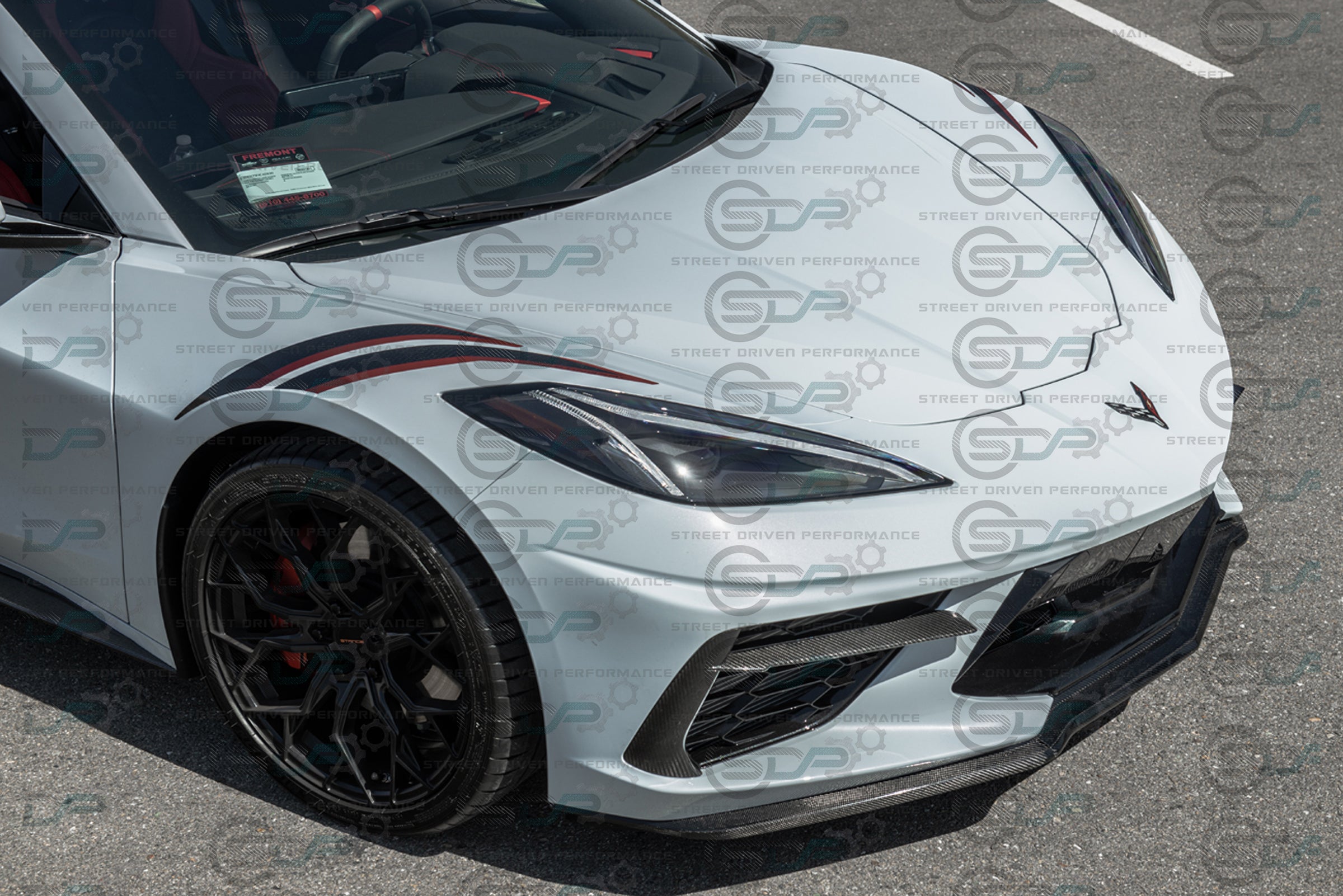 2020+ C8 Chevrolet Corvette | Carbon Fiber Front Grille Inserts (PAIR)