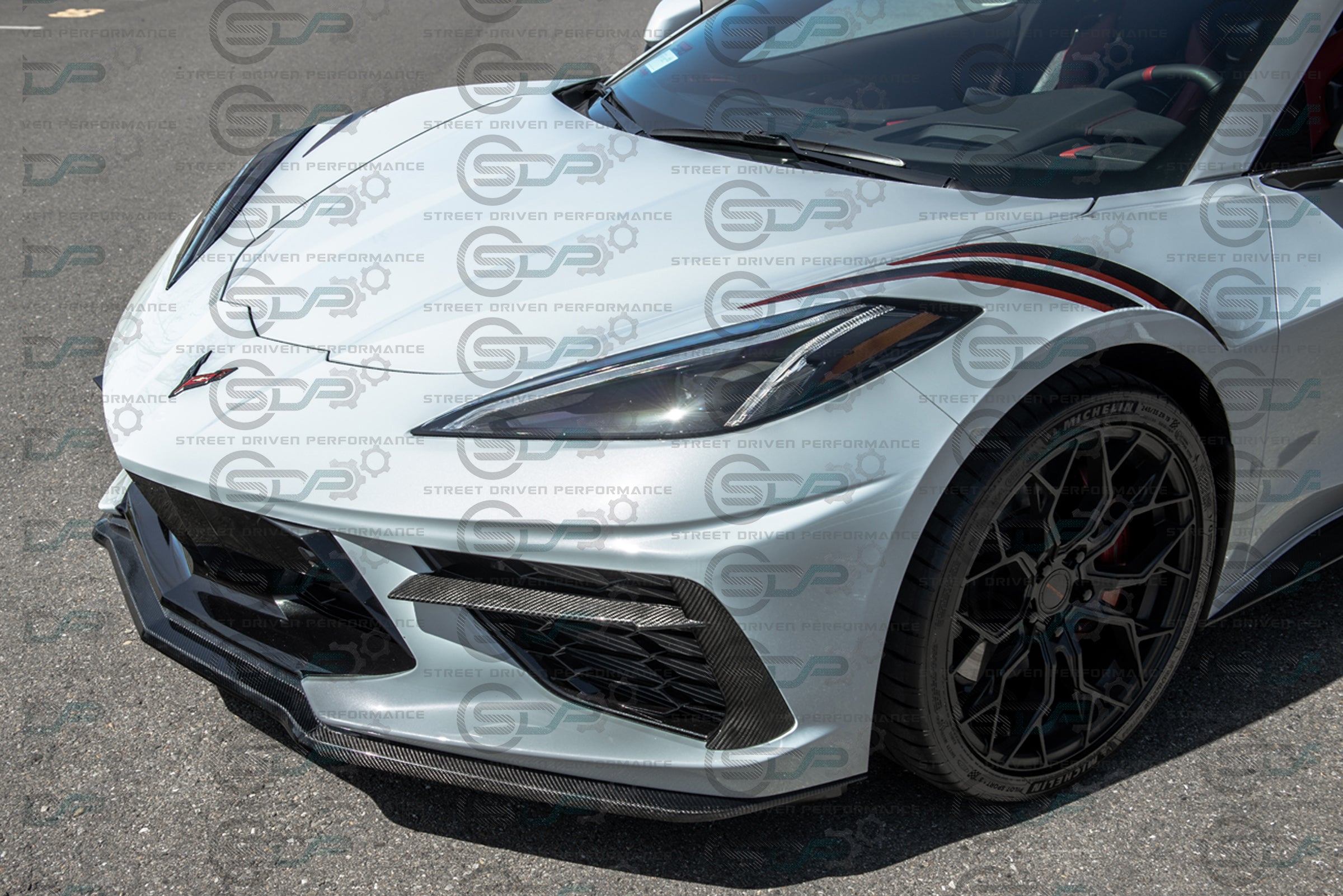 2020+ C8 Chevrolet Corvette | Carbon Fiber Front Grille Inserts (PAIR)