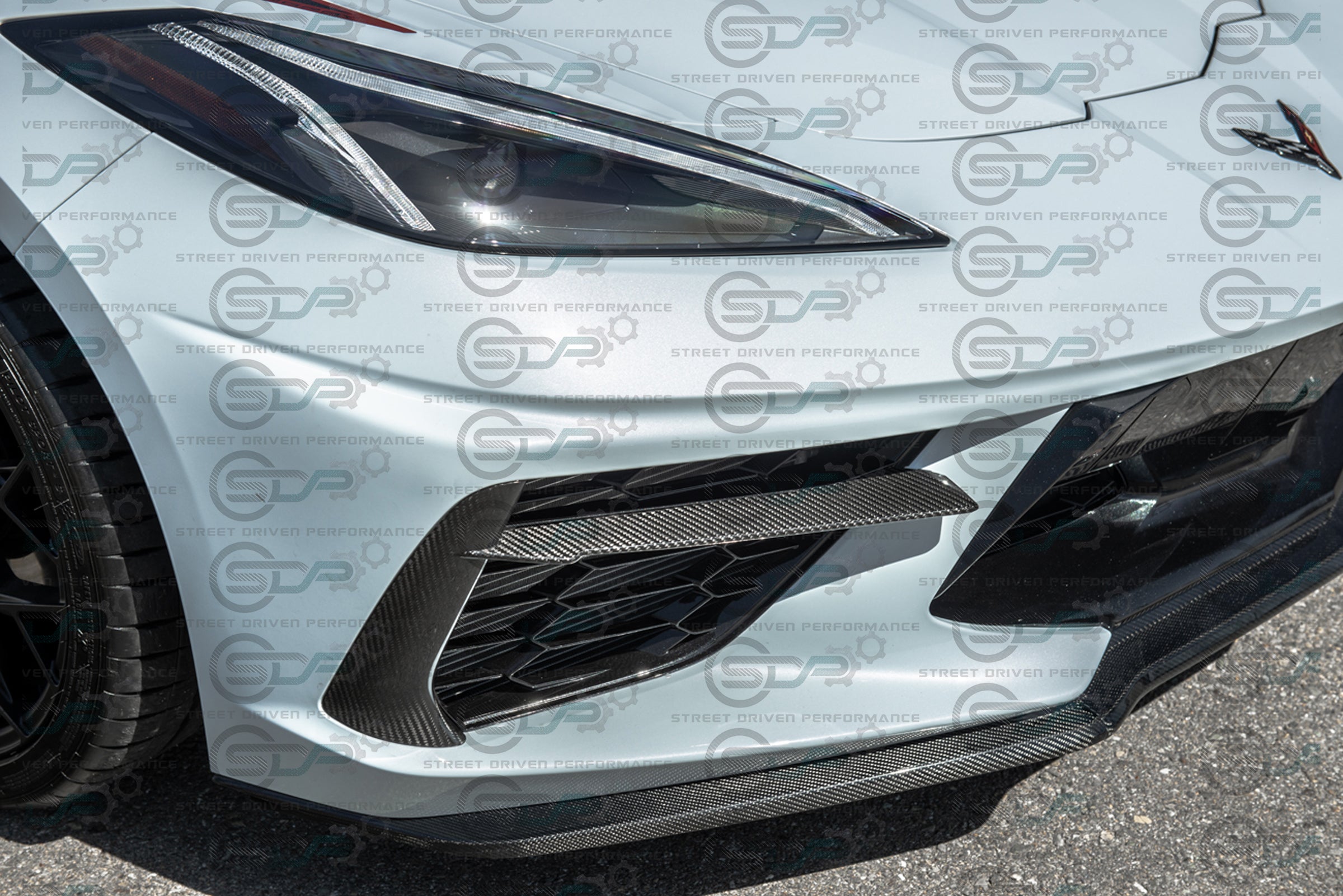 2020+ C8 Chevrolet Corvette | Carbon Fiber Front Grille Inserts (PAIR)