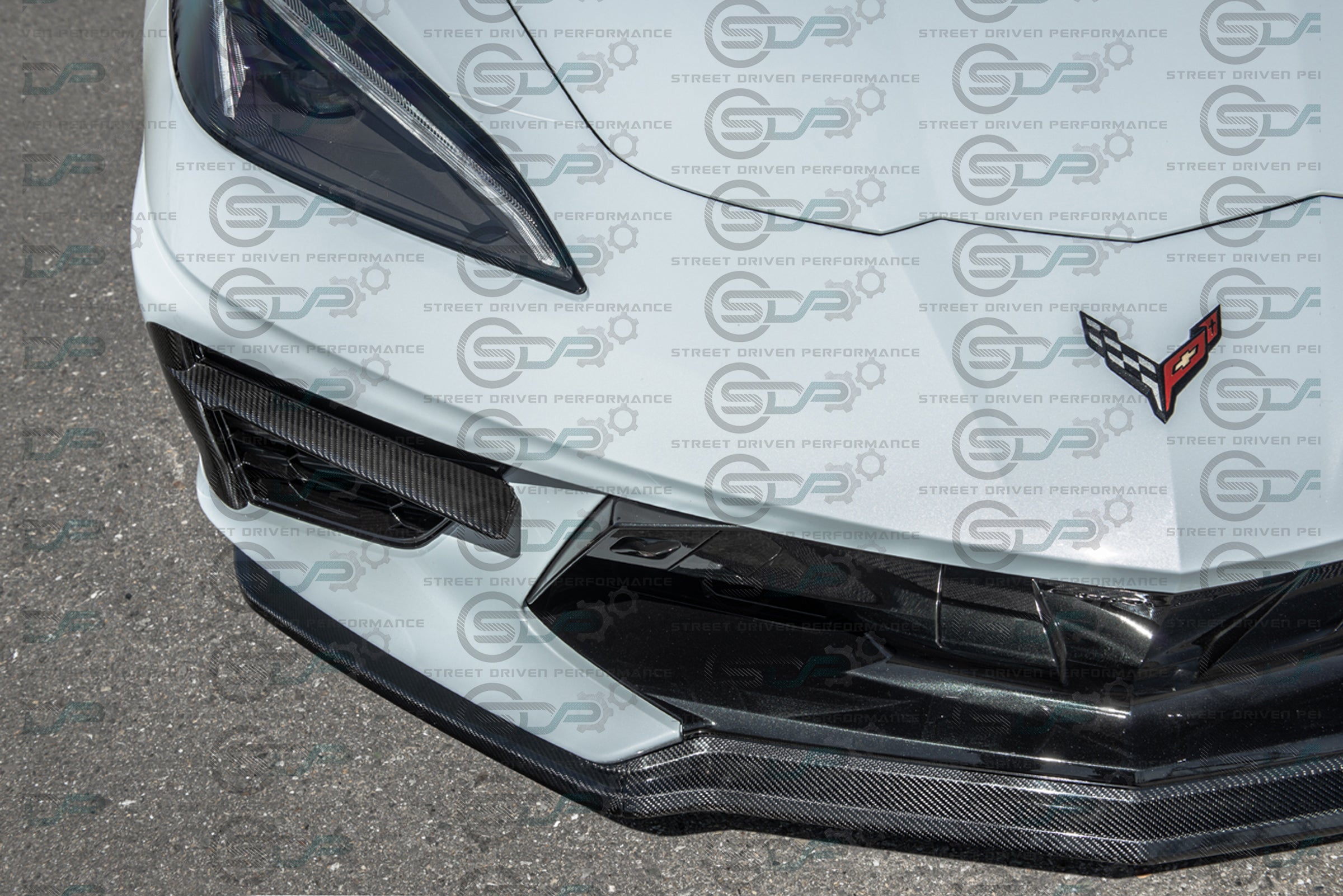2020+ C8 Chevrolet Corvette | Carbon Fiber Front Grille Inserts (PAIR)