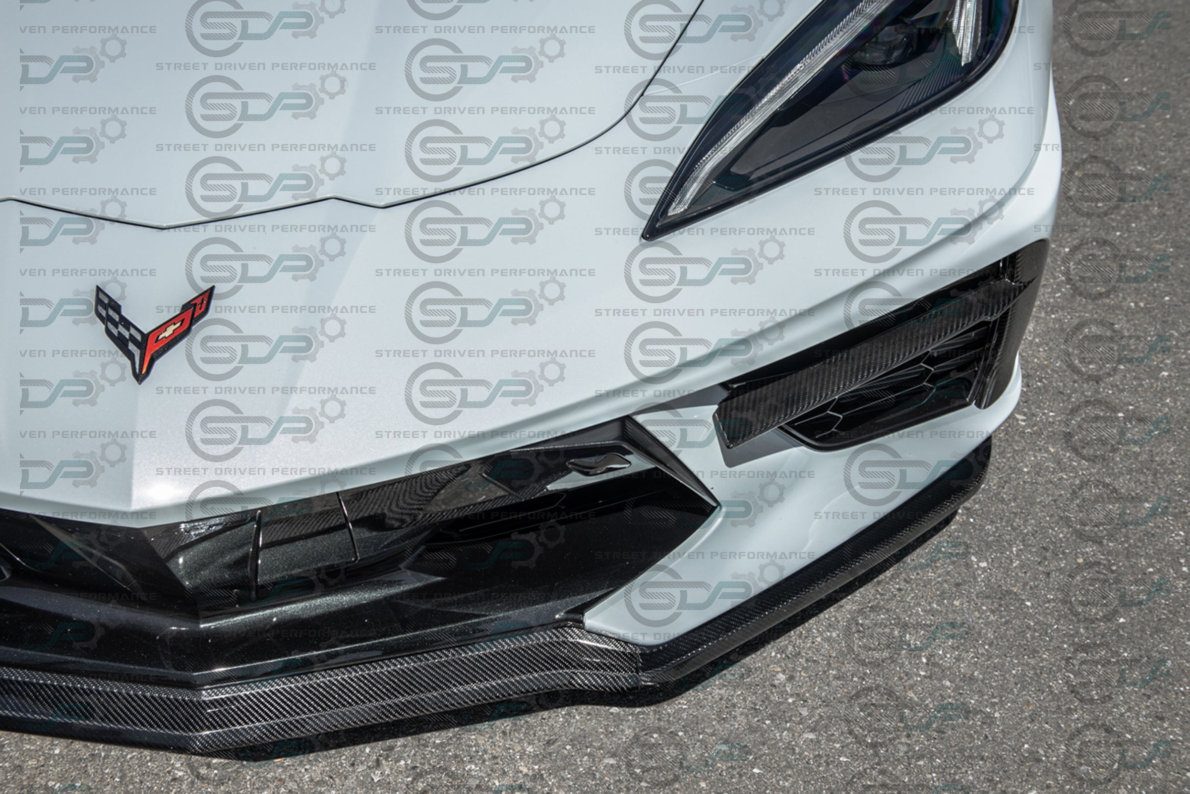 2020+ C8 Chevrolet Corvette | Carbon Fiber Front Grille Inserts (PAIR)