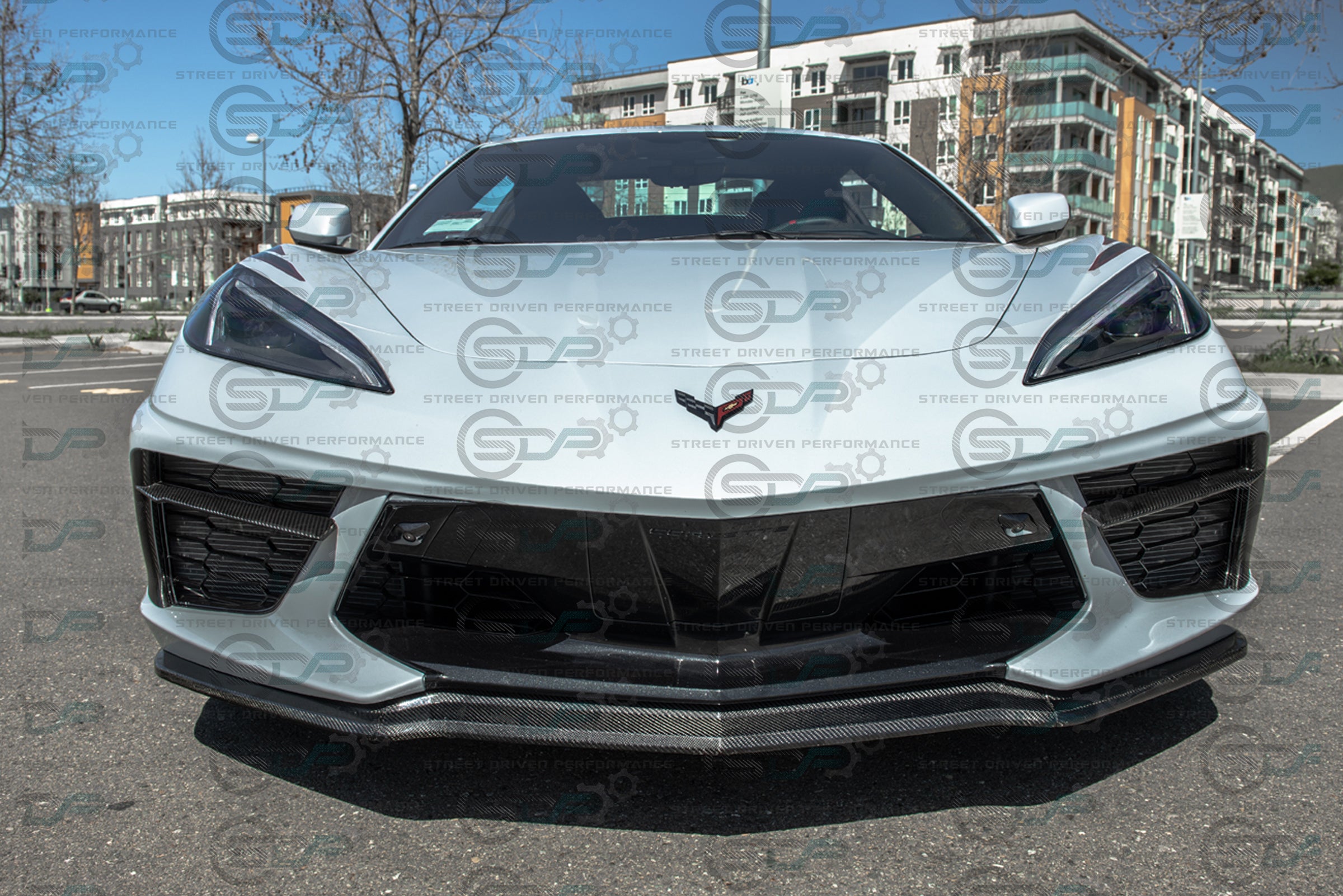 2020+ C8 Chevrolet Corvette | Carbon Fiber Front Grille Inserts (PAIR)