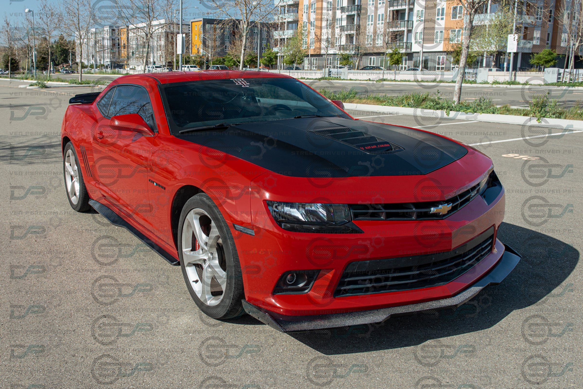 2014-2015 5th Gen Camaro - Carbon Fiber Front Splitter/Lip Ground Effects - "6th Gen ZL1 - 1LE Style Conversion" Package - for models