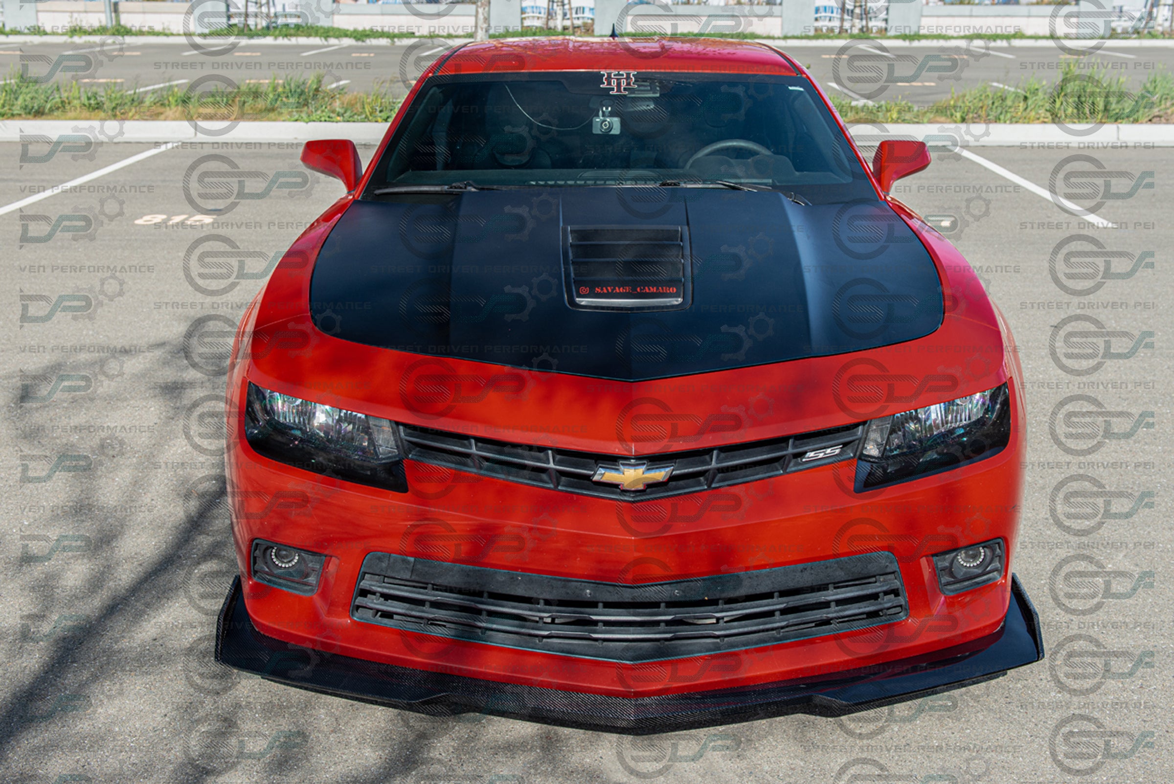 2014-2015 5th Gen Camaro - Carbon Fiber Front Splitter/Lip Ground Effects - "6th Gen ZL1 - 1LE Style Conversion" Package - for models