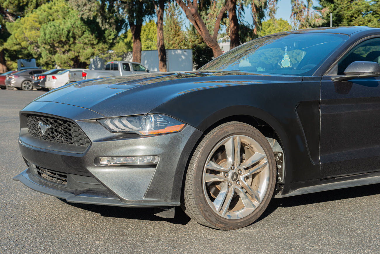 2018-2023 Ford Mustang | GT350 Style Matte Black Front Side Fenders