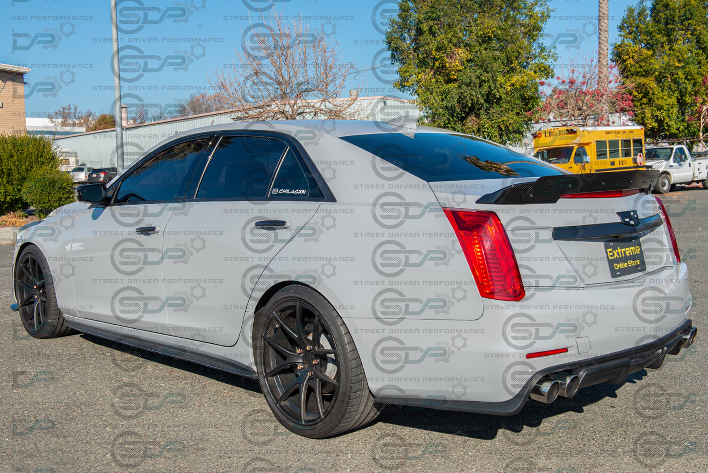 2014+ Cadillac CTS - Rear Trunk Lid Spoiler Wing with Wickerbill