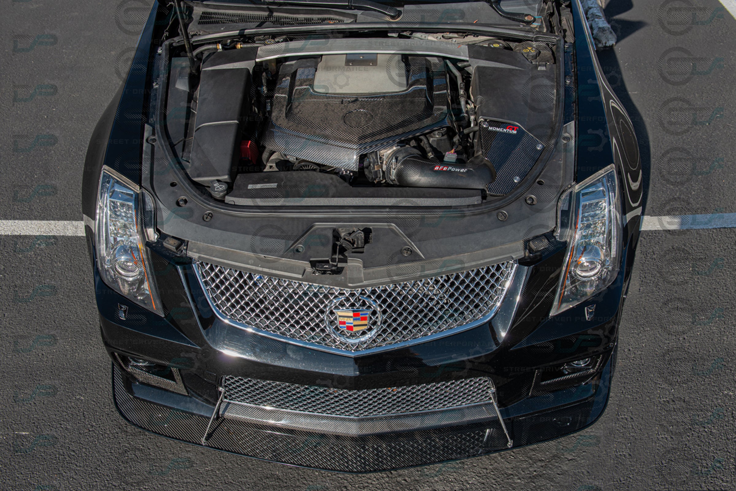 2009-2015 Cadillac CTS-V V2 - Carbon Fiber Engine Cover for Chevrolet LSx LSA Supercharged engines using a CTS-V Lid