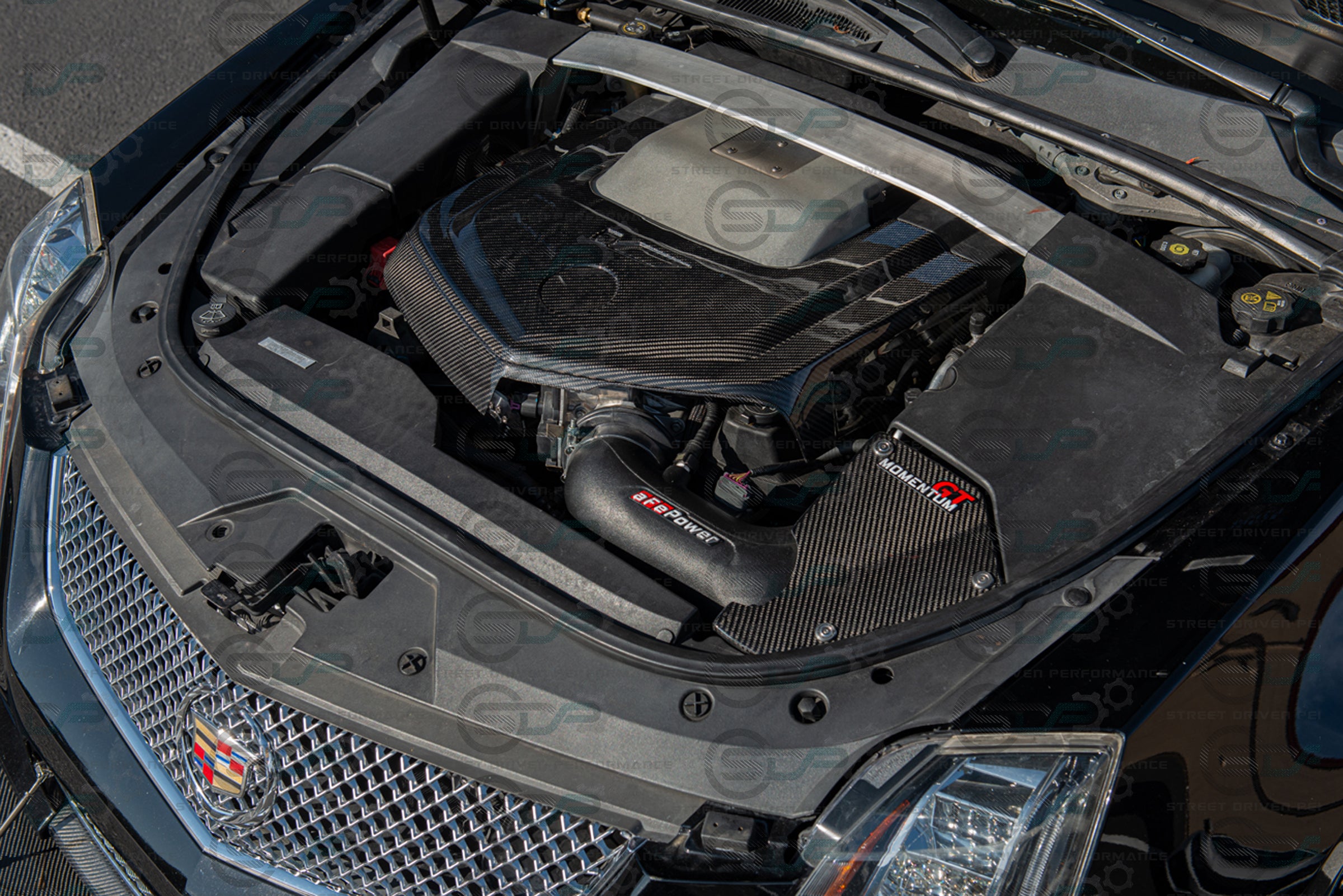 2009-2015 Cadillac CTS-V V2 - Carbon Fiber Engine Cover for Chevrolet LSx LSA Supercharged engines using a CTS-V Lid