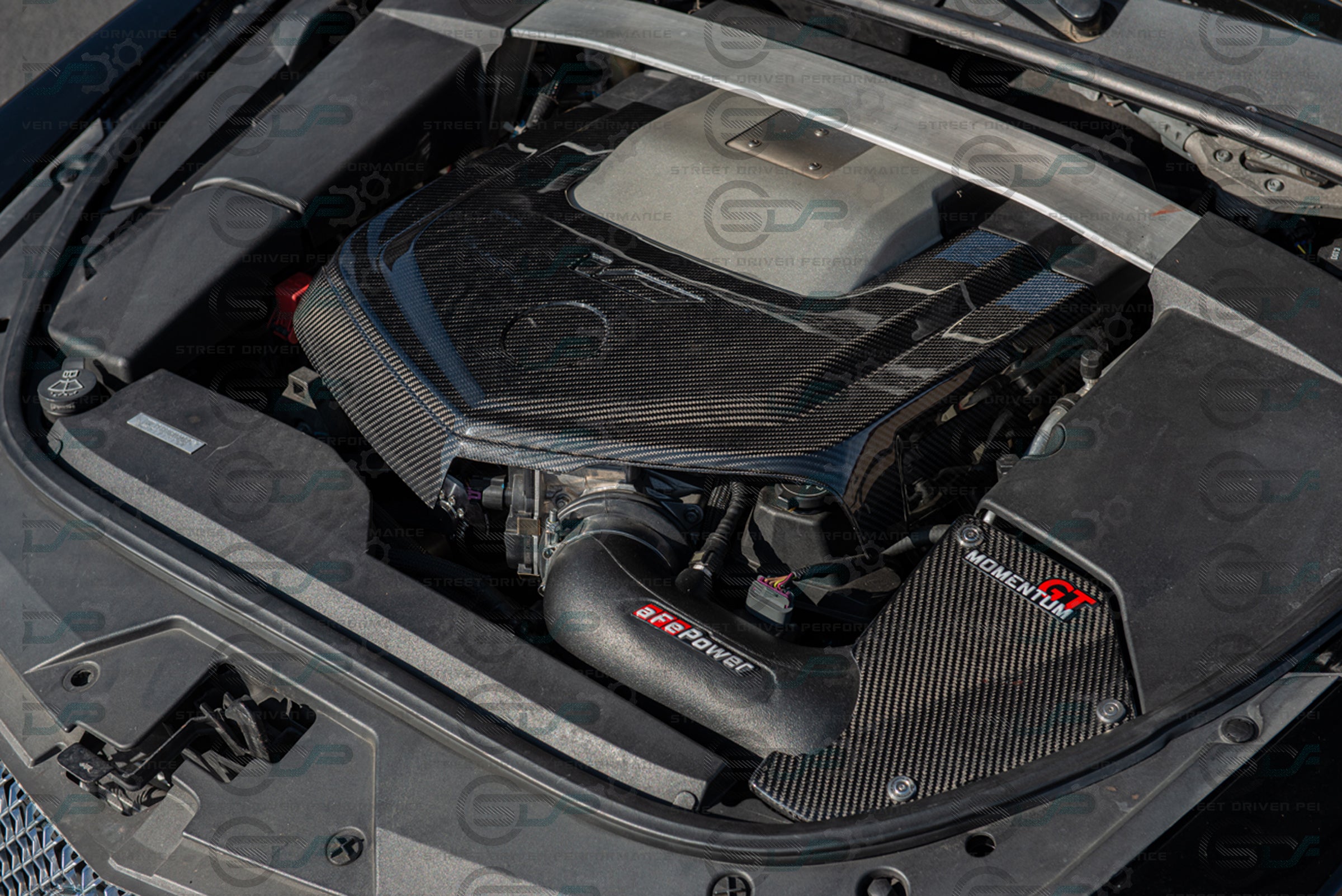 2009-2015 Cadillac CTS-V V2 - Carbon Fiber Engine Cover for Chevrolet LSx LSA Supercharged engines using a CTS-V Lid