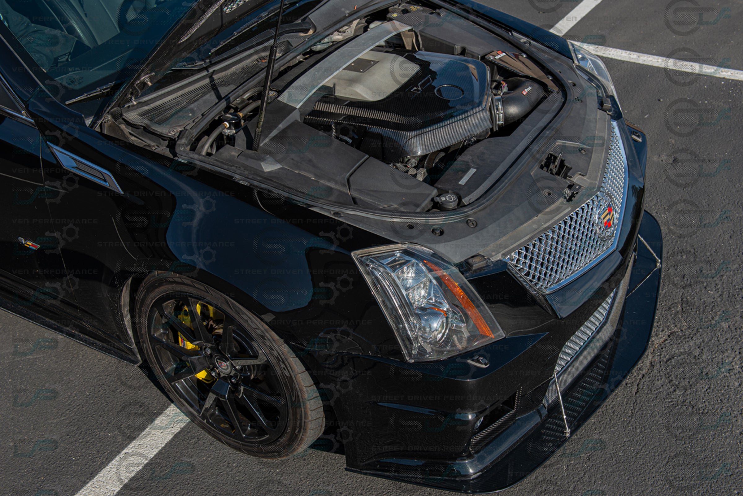 2009-2015 Cadillac CTS-V V2 - Carbon Fiber Engine Cover for Chevrolet LSx LSA Supercharged engines using a CTS-V Lid