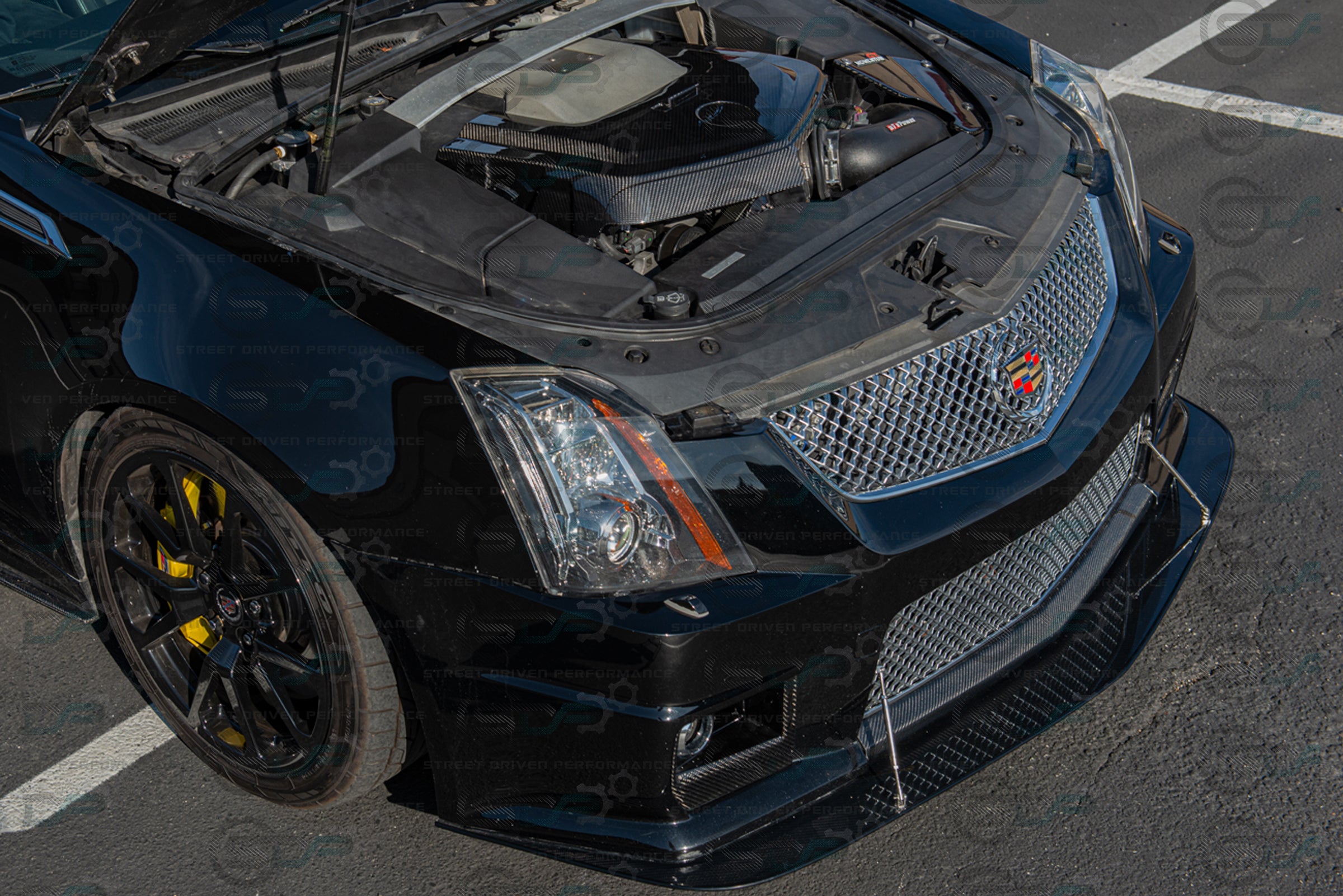 2009-2015 Cadillac CTS-V V2 - Carbon Fiber Engine Cover for Chevrolet LSx LSA Supercharged engines using a CTS-V Lid