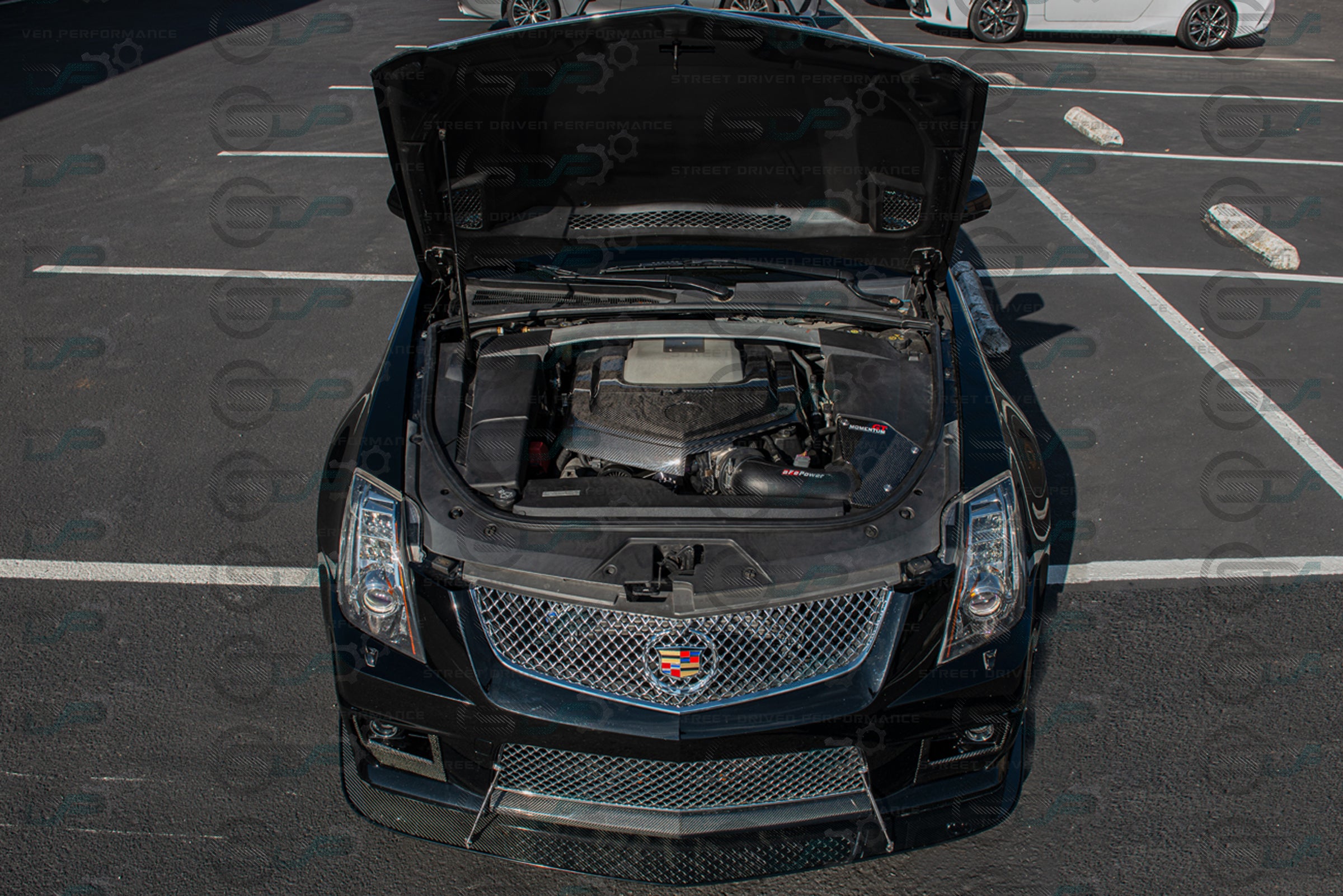 2009-2015 Cadillac CTS-V V2 - Carbon Fiber Engine Cover for Chevrolet LSx LSA Supercharged engines using a CTS-V Lid