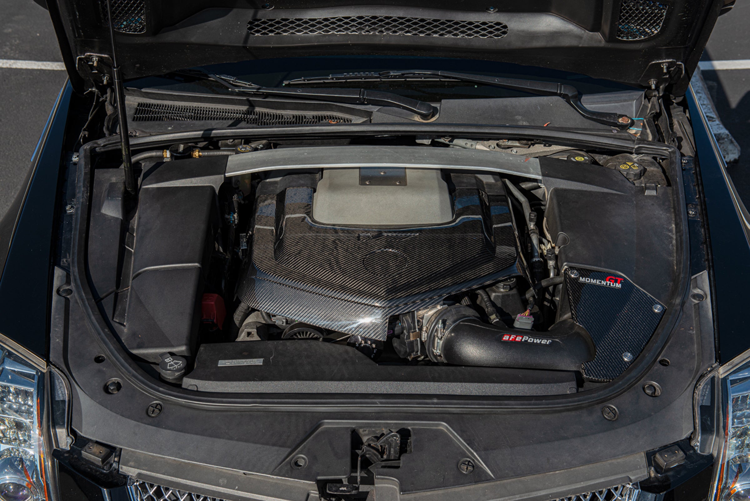 2009-2015 Cadillac CTS-V V2 - Carbon Fiber Engine Cover for Chevrolet LSx LSA Supercharged engines using a CTS-V Lid