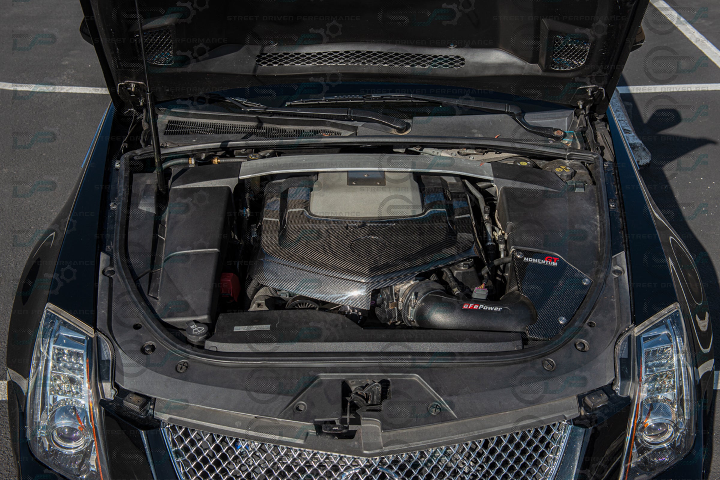2009-2015 Cadillac CTS-V V2 - Carbon Fiber Engine Cover for Chevrolet LSx LSA Supercharged engines using a CTS-V Lid