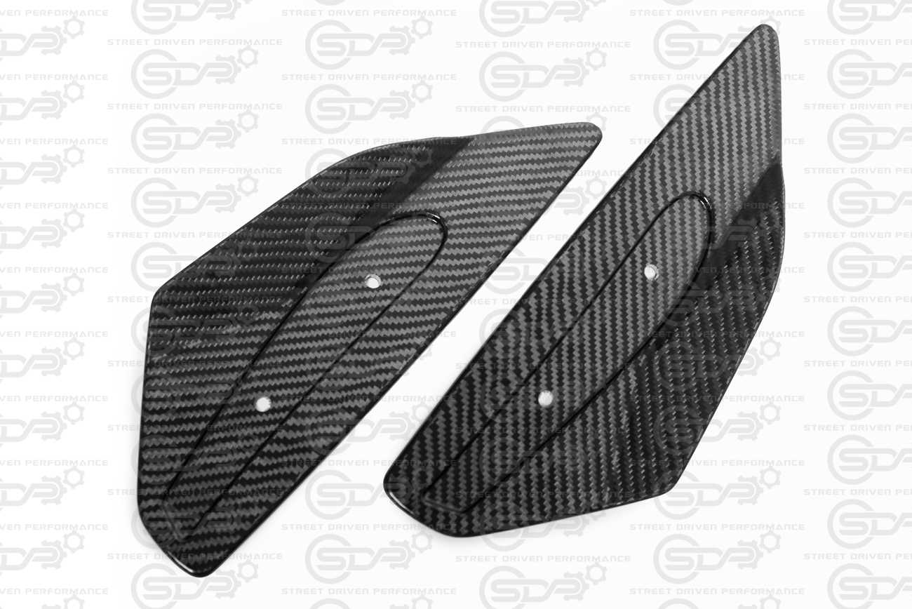 2020+ Corvette C8 | GM Factory Style CARBON FIBER Rear Spoiler Side Winglets