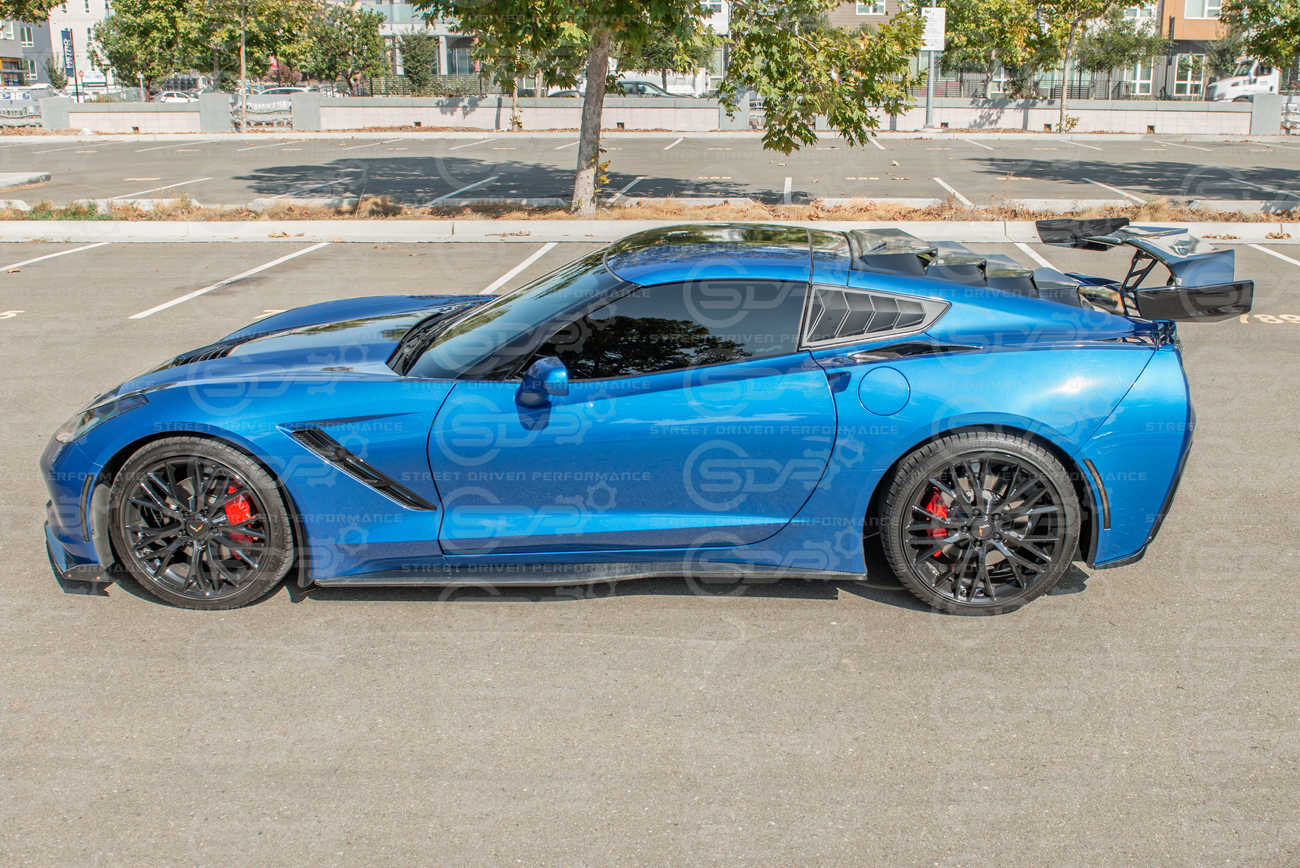 2014-2019 Corvette C7 Performance Track Side Quarter Window Louver Shade Cover