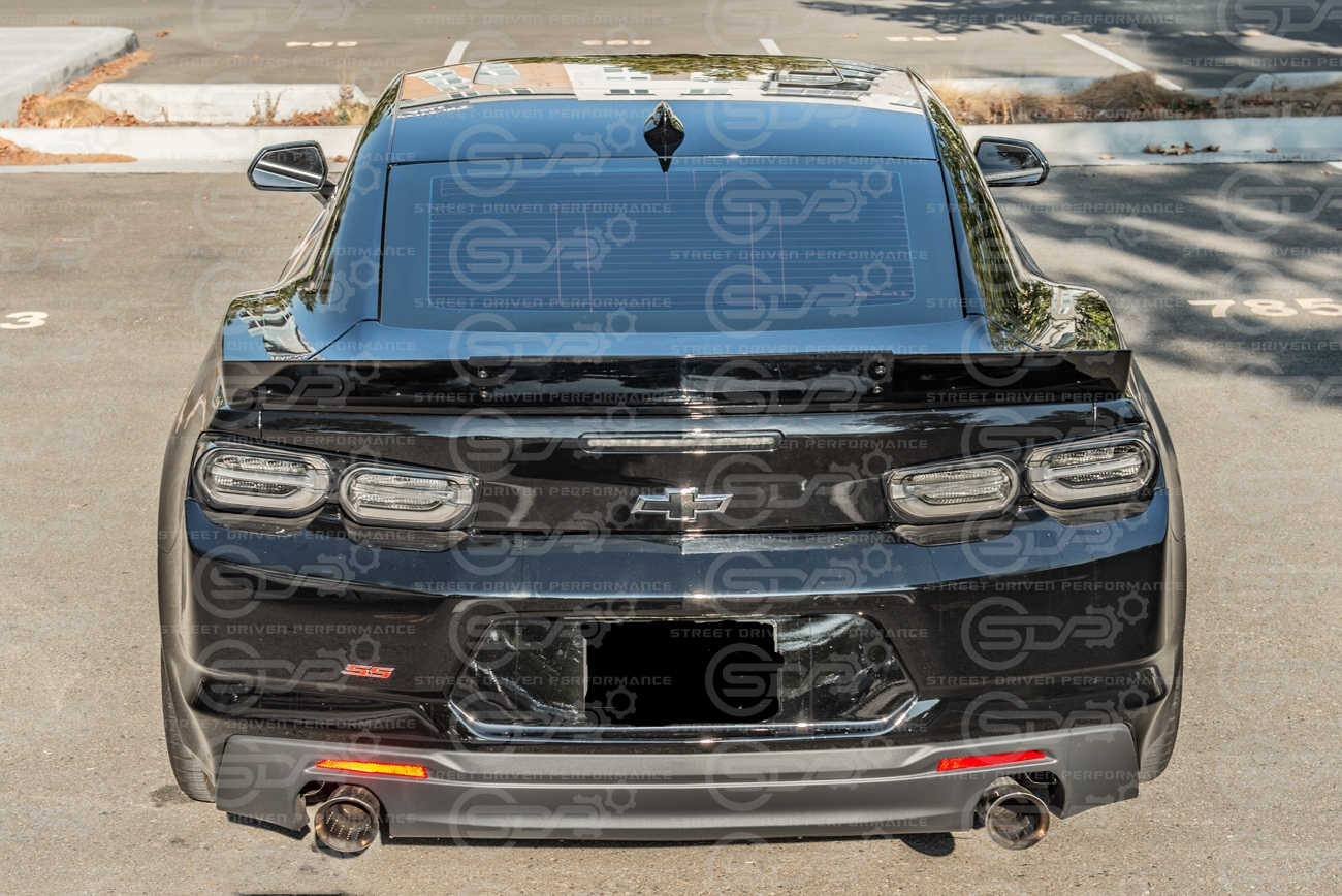 2016+ Camaro SDP Performance GLOSS Black Rear Trunk Wing Wickerbill Spoiler