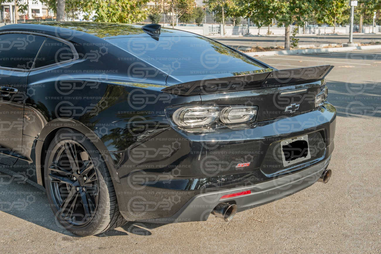 2016+ Camaro SDP Performance GLOSS Black Rear Trunk Wing Wickerbill Spoiler