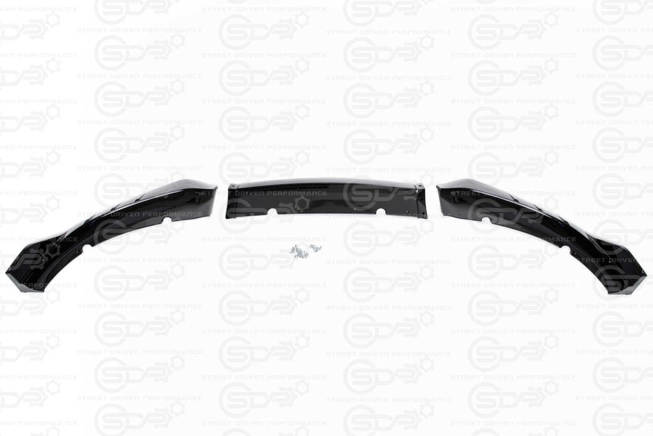 2015+ Dodge Charger Base | SRT Style GLOSS BLACK Front Bumper Lip Splitter Ground Effects