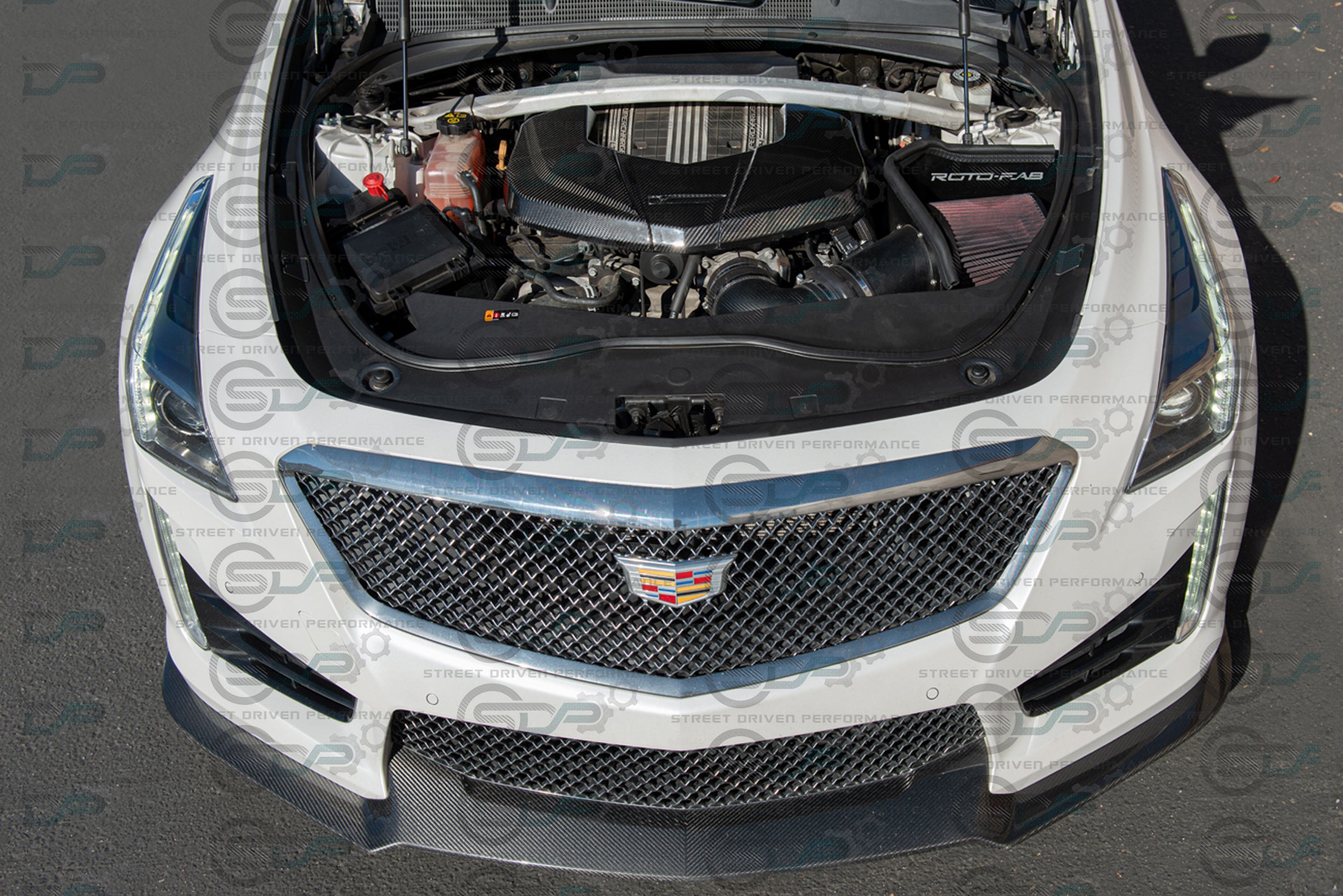 2016-2019 Cadillac CTS-V V3 - Carbon Fiber Engine Cover for Chevrolet LTx LT4 Supercharged engines