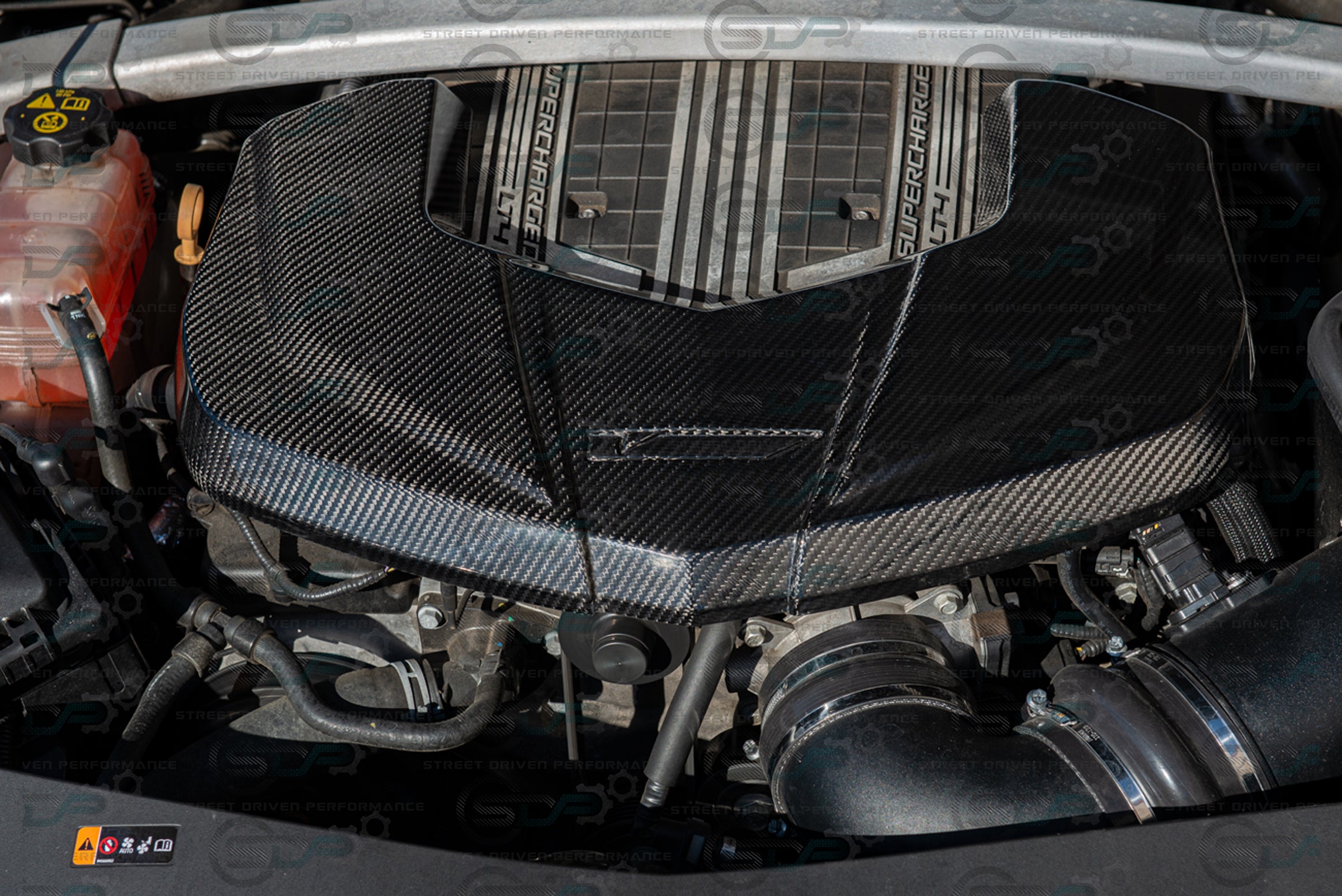 2016-2019 Cadillac CTS-V V3 - Carbon Fiber Engine Cover for Chevrolet LTx LT4 Supercharged engines