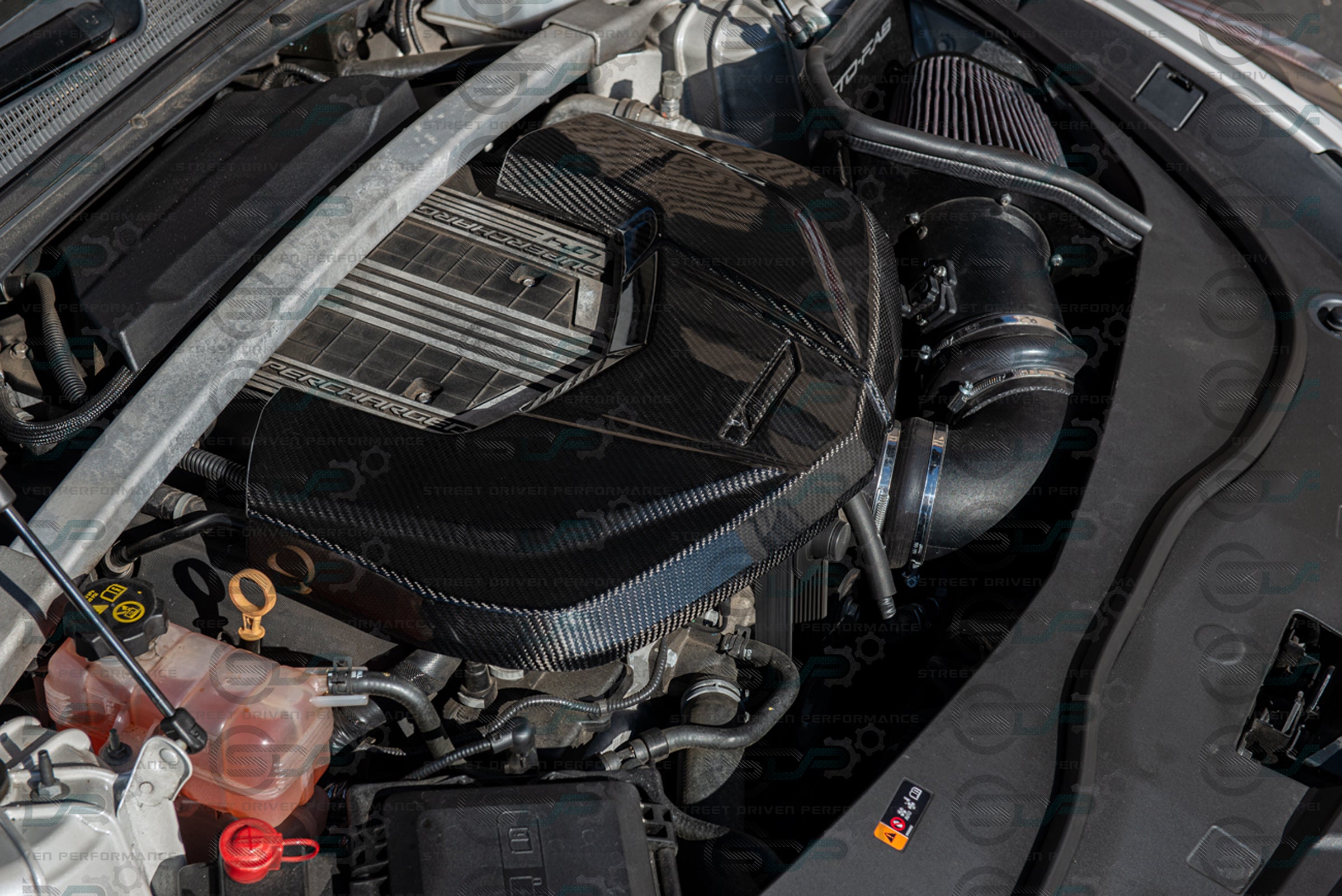 2016-2019 Cadillac CTS-V V3 - Carbon Fiber Engine Cover for Chevrolet LTx LT4 Supercharged engines