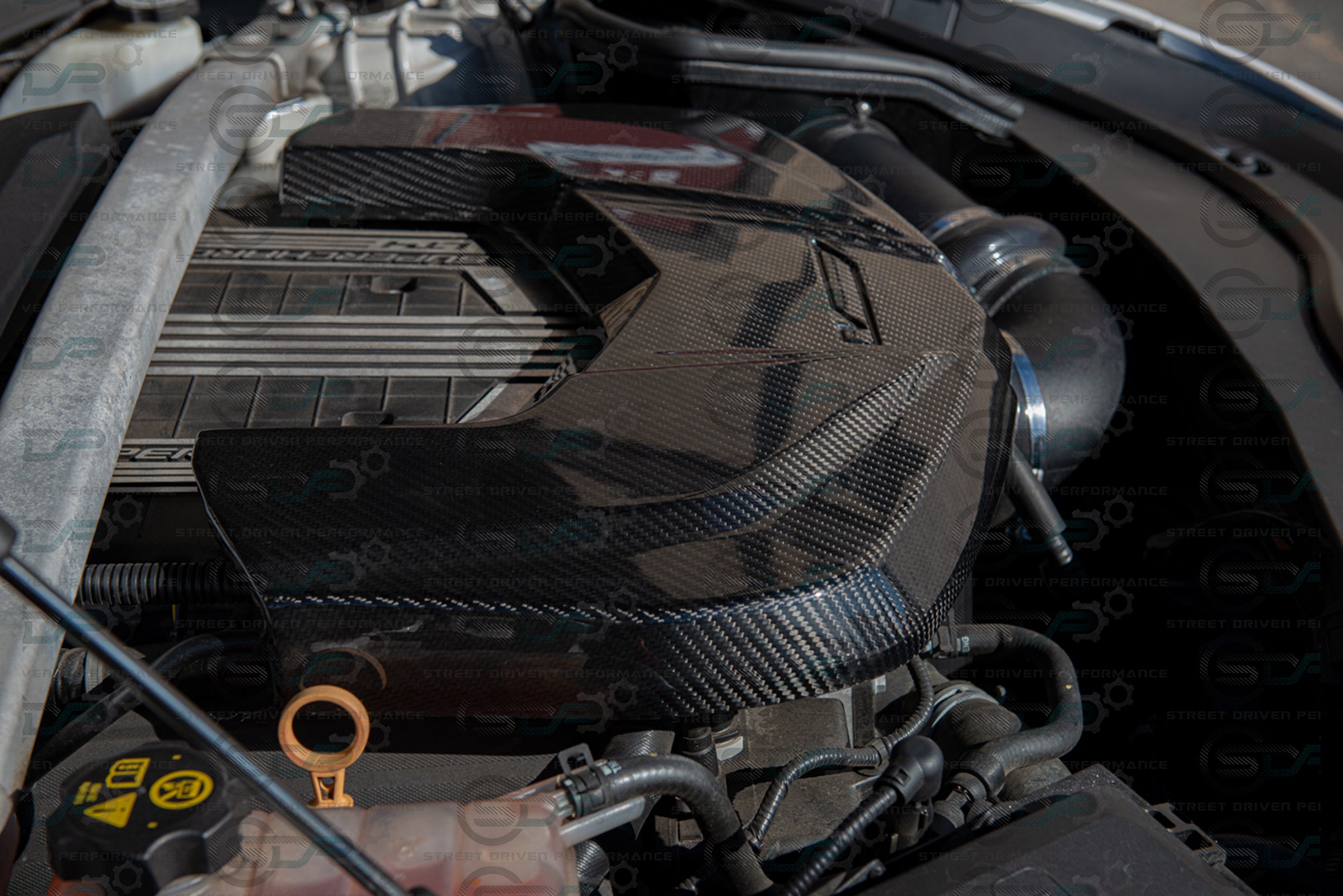 2016-2019 Cadillac CTS-V V3 - Carbon Fiber Engine Cover for Chevrolet LTx LT4 Supercharged engines