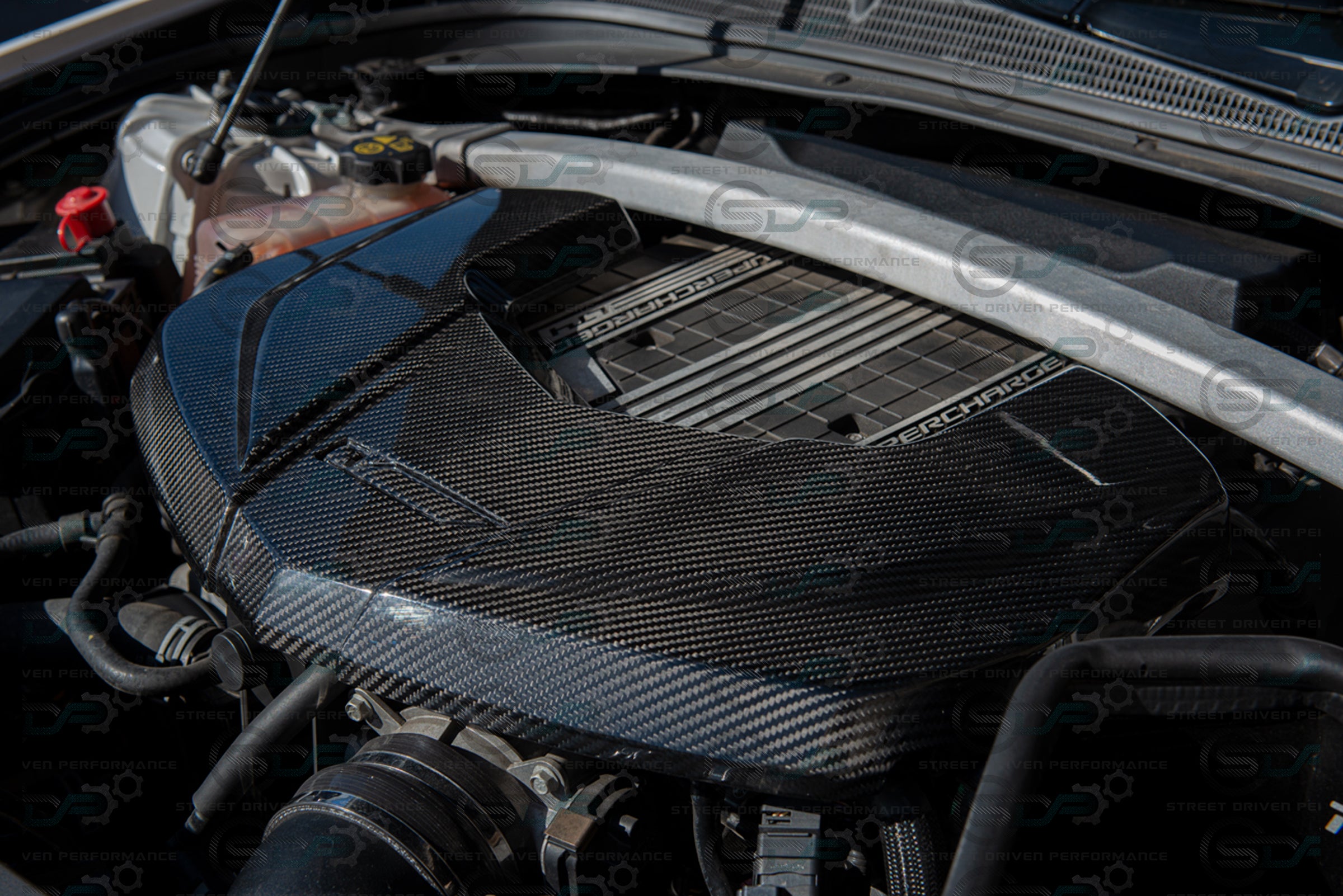 2016-2019 Cadillac CTS-V V3 - Carbon Fiber Engine Cover for Chevrolet LTx LT4 Supercharged engines