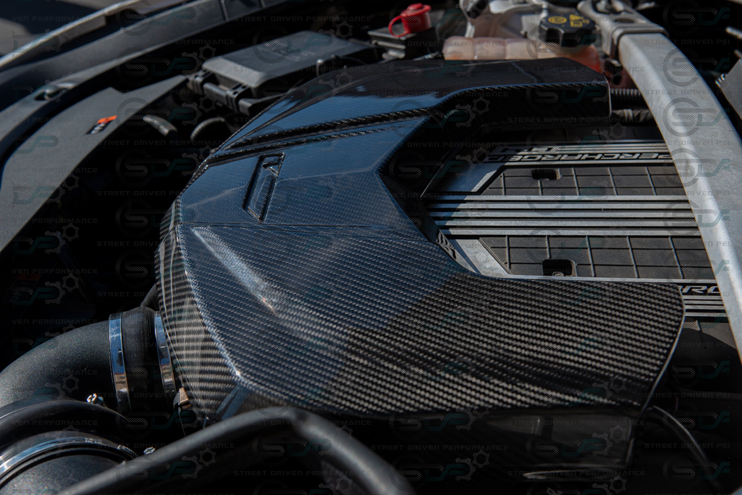 2016-2019 Cadillac CTS-V V3 - Carbon Fiber Engine Cover for Chevrolet LTx LT4 Supercharged engines